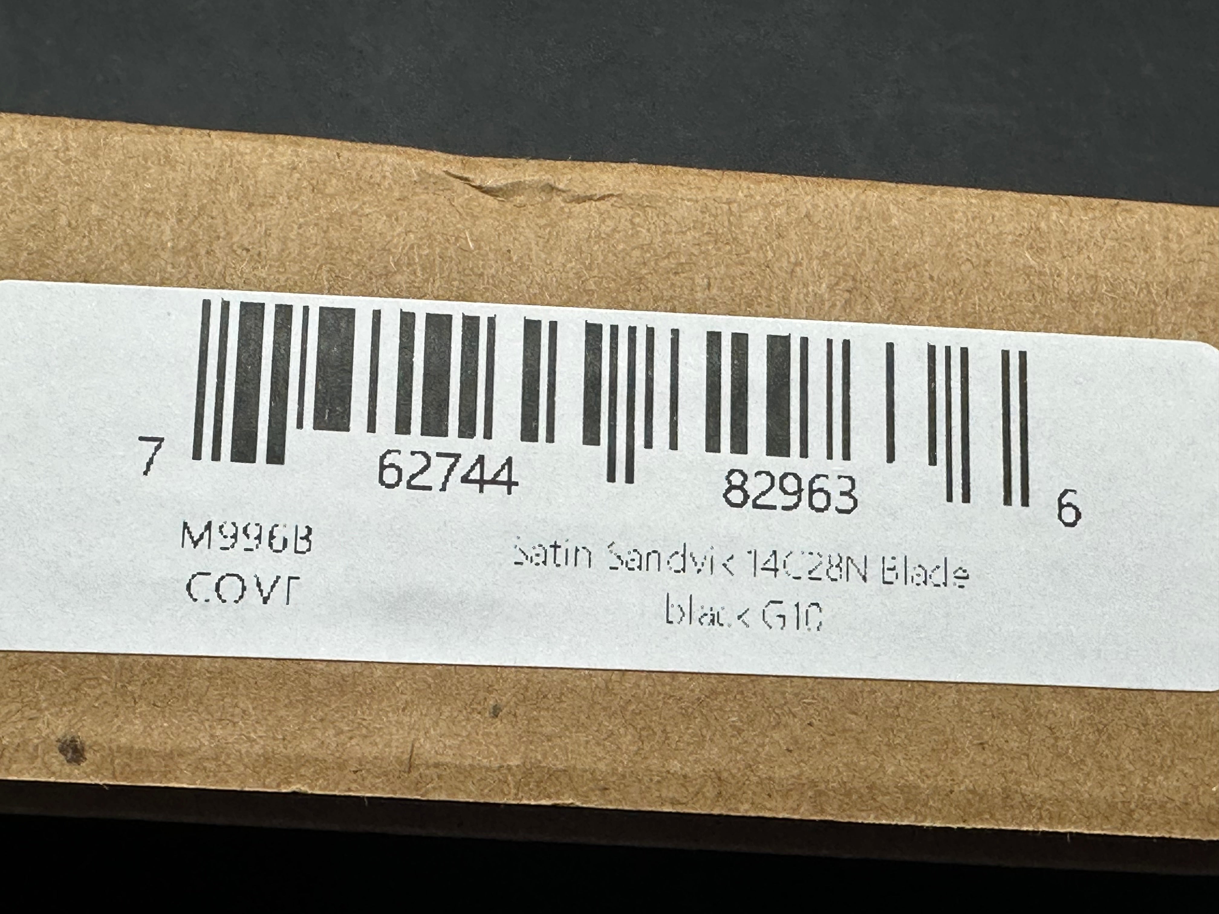 Molsect Cove black G10 handle w/ 14C28N blade