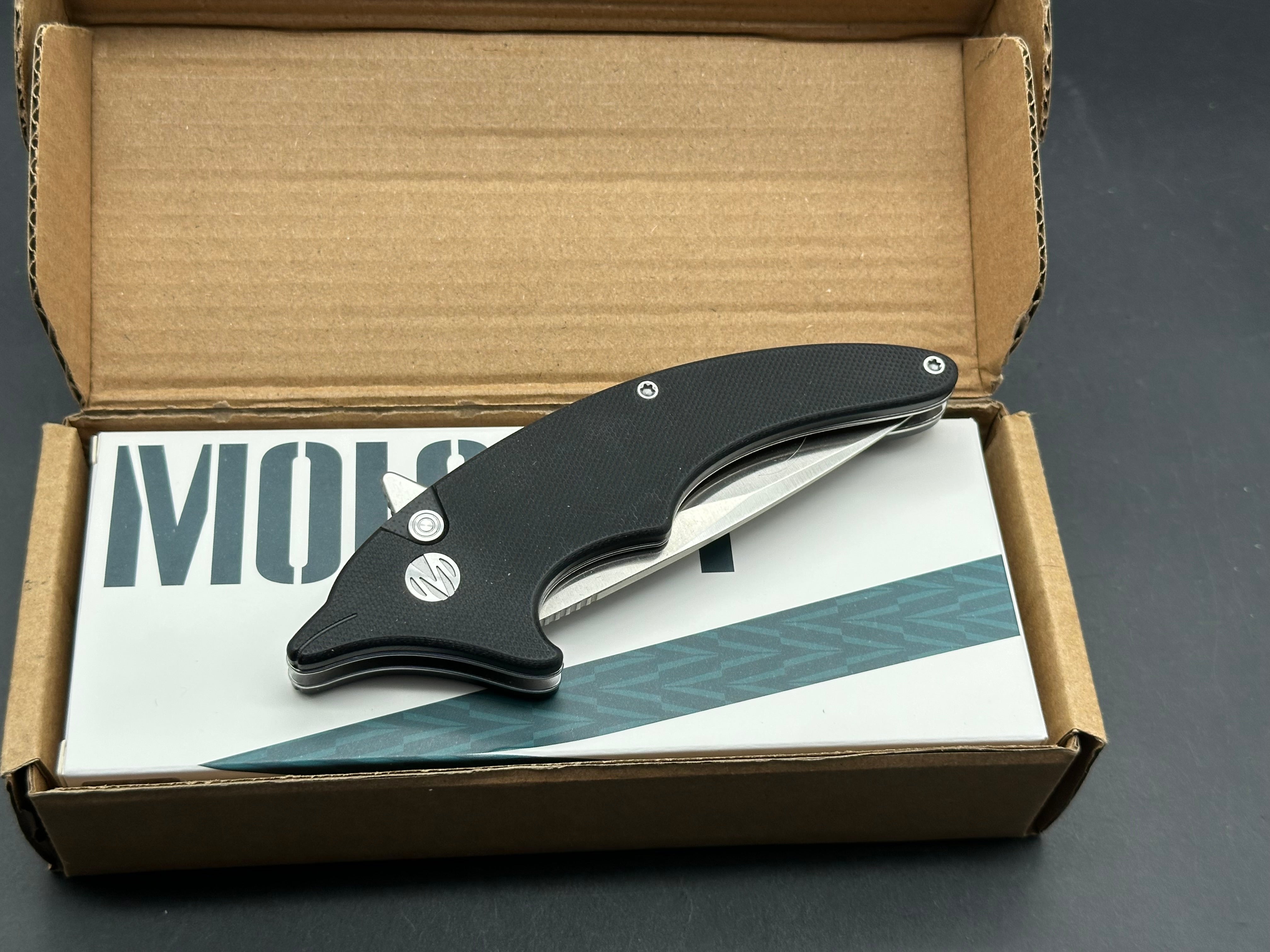 Molsect Cove black G10 handle w/ 14C28N blade