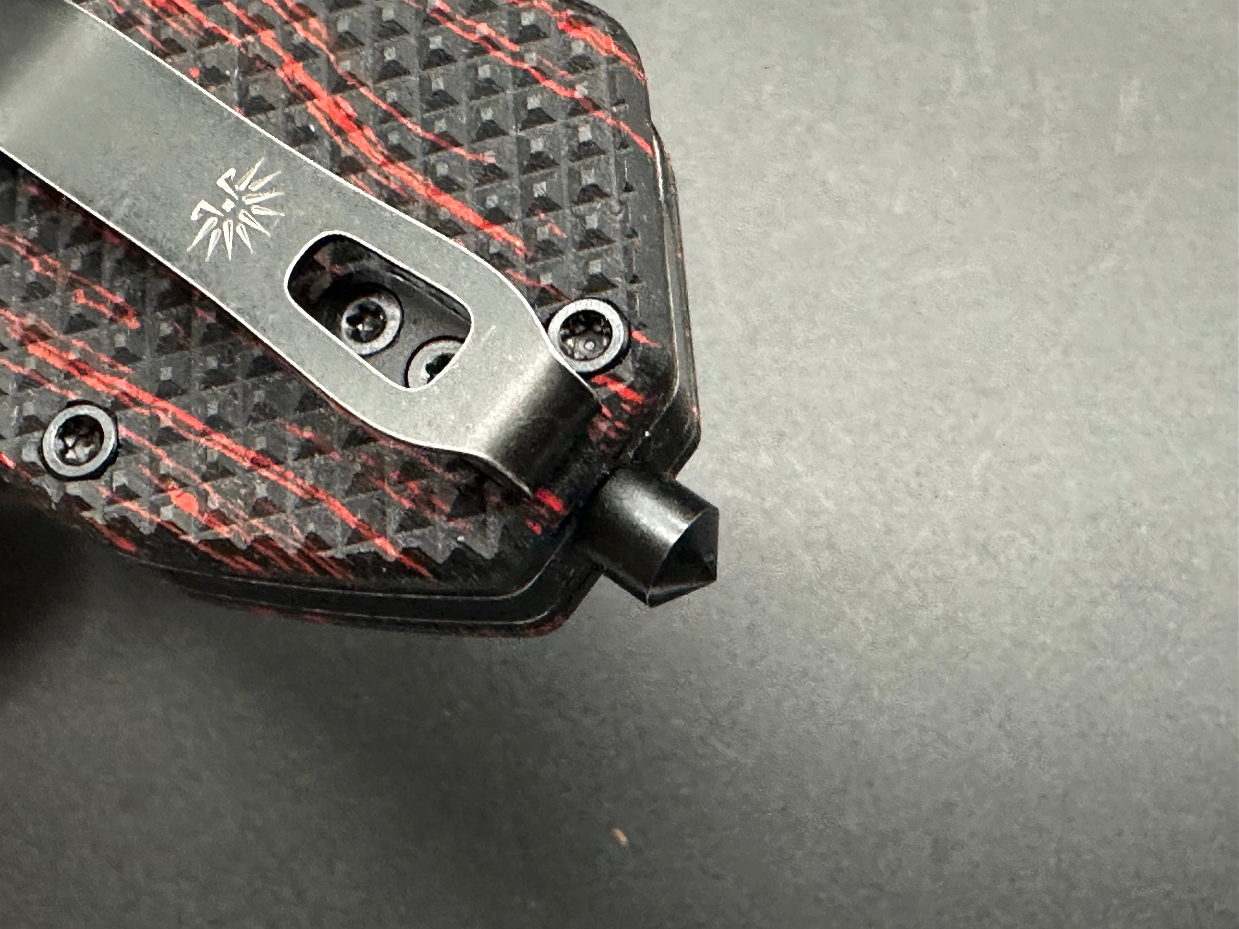 Off Grid Knives - Enforcer XL/Red Dawn LE/Flame Red-Black G-10
