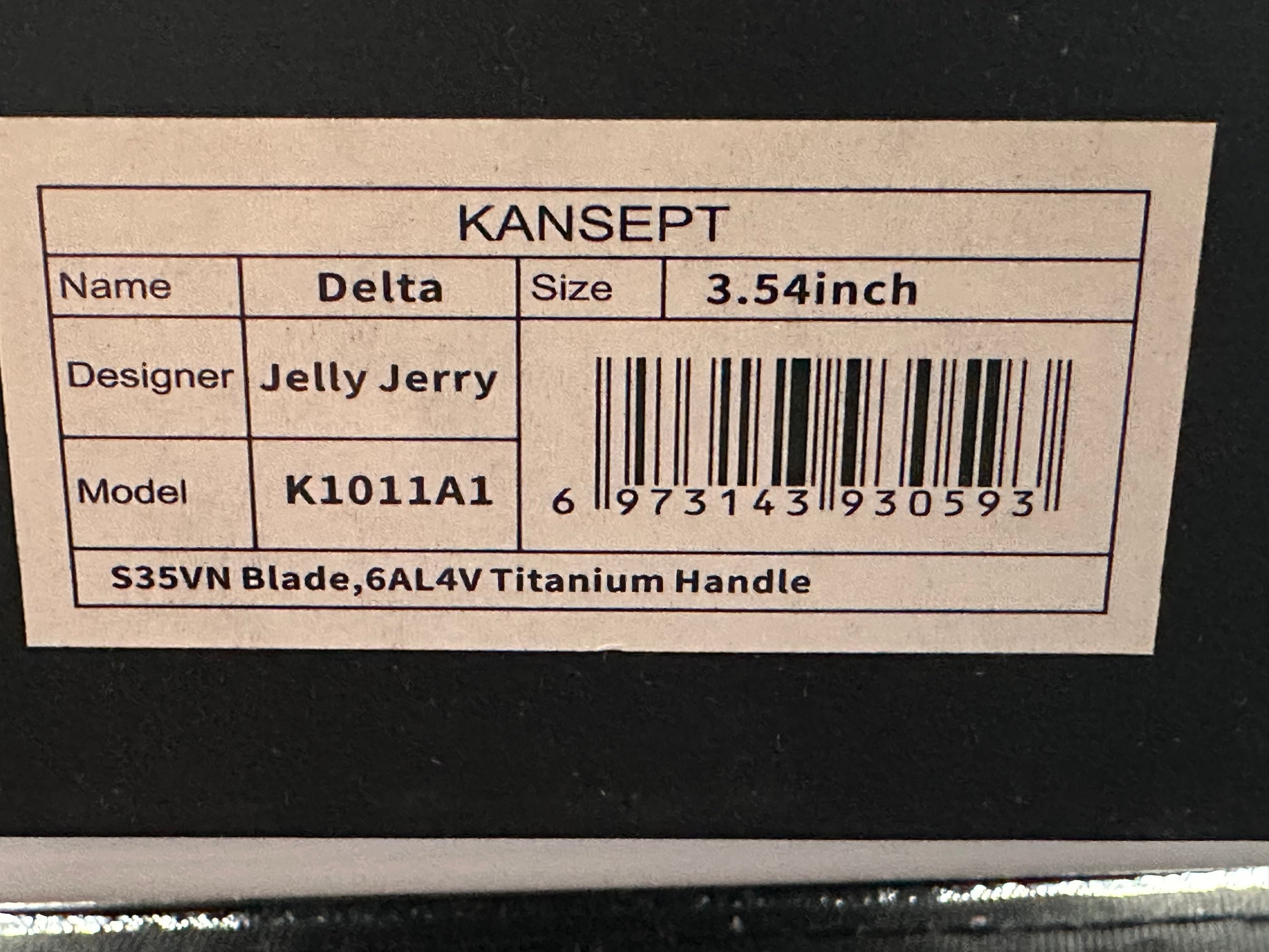 Kansept + Jelly Jerry - Delta/Silver Ti Frame