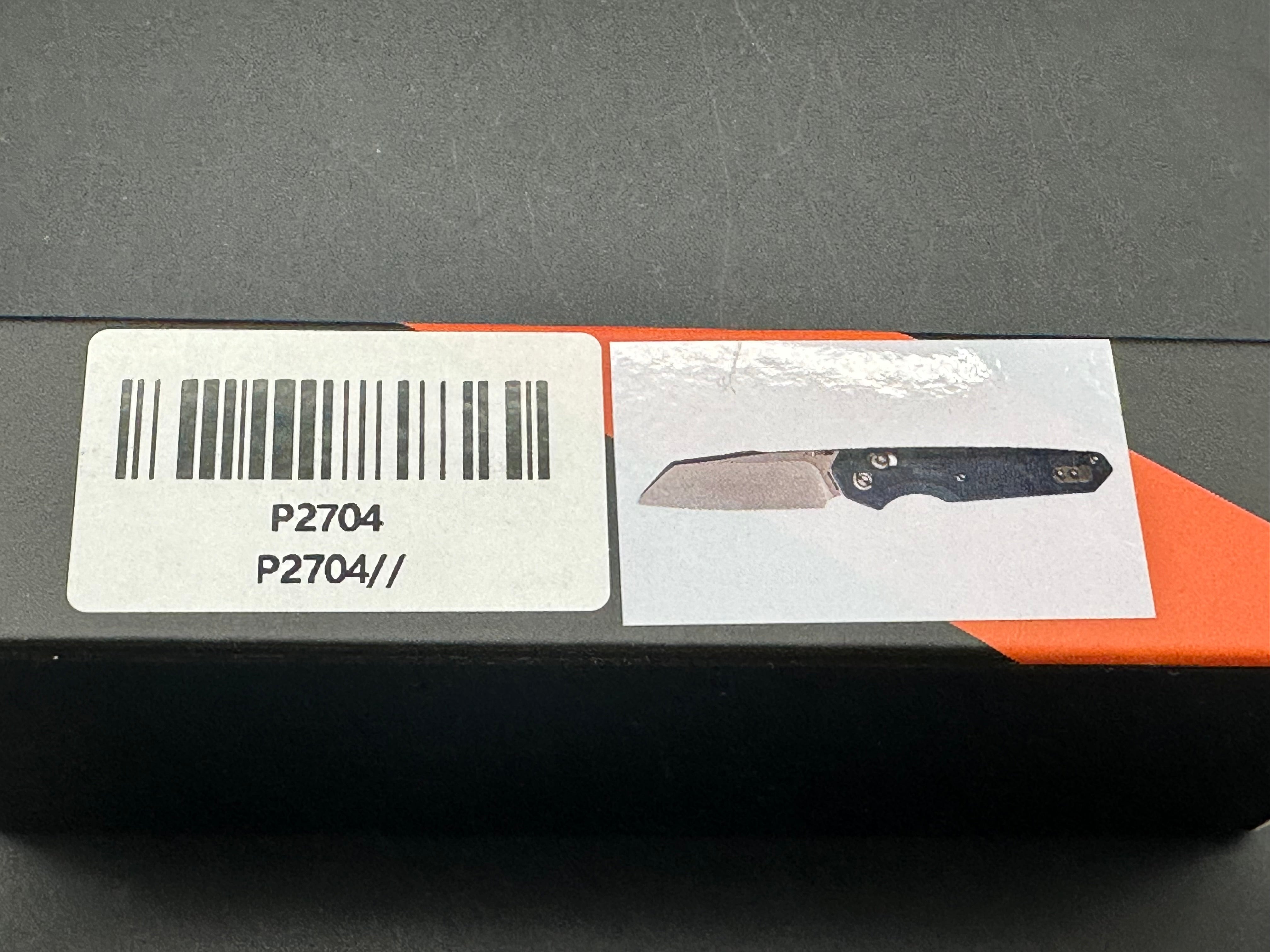 VOSTEED TALARURUS FOLDING KNIFE BLUE MICARTA HANDLE 14C28N MODIFIED SHEEPSFOOT PLAIN EDGE SATIN