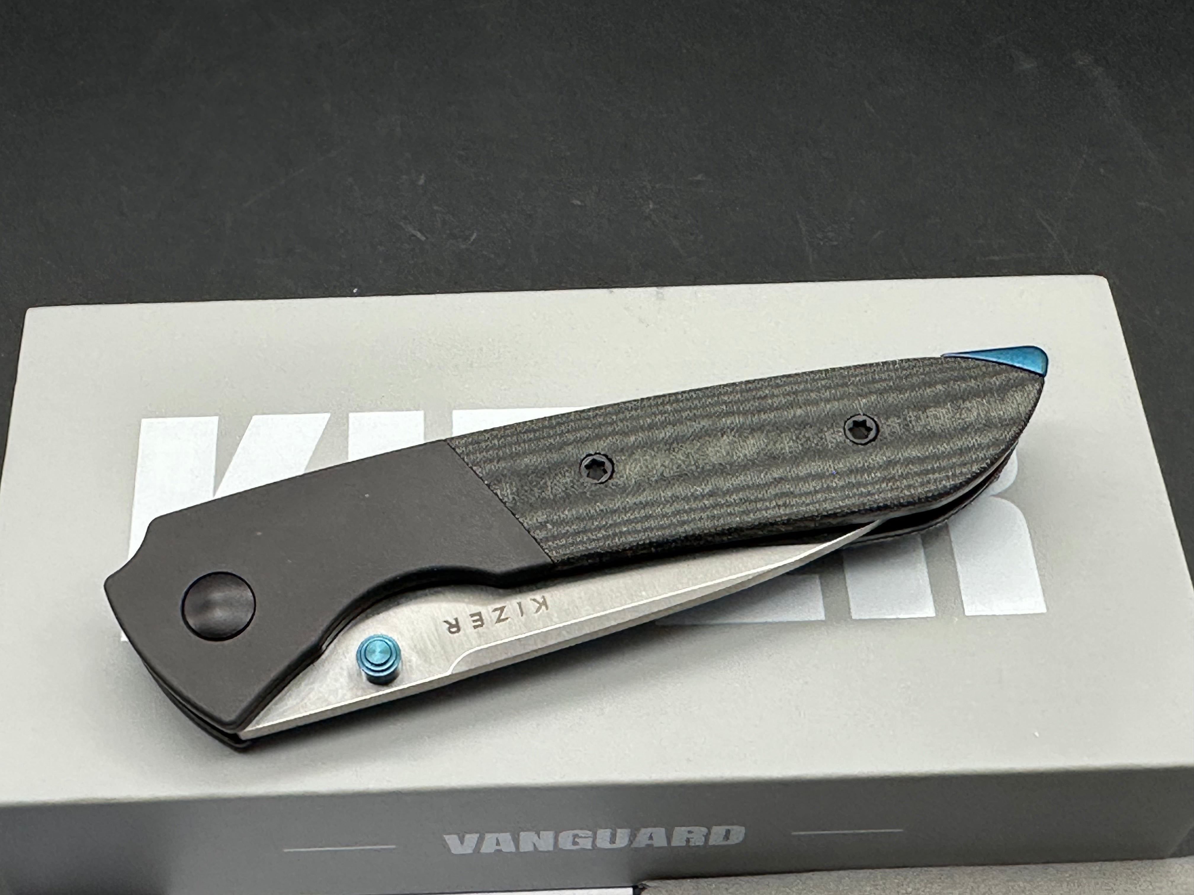 KIZER SPITFIRE 14C28N ALUMINUM + MICARTA