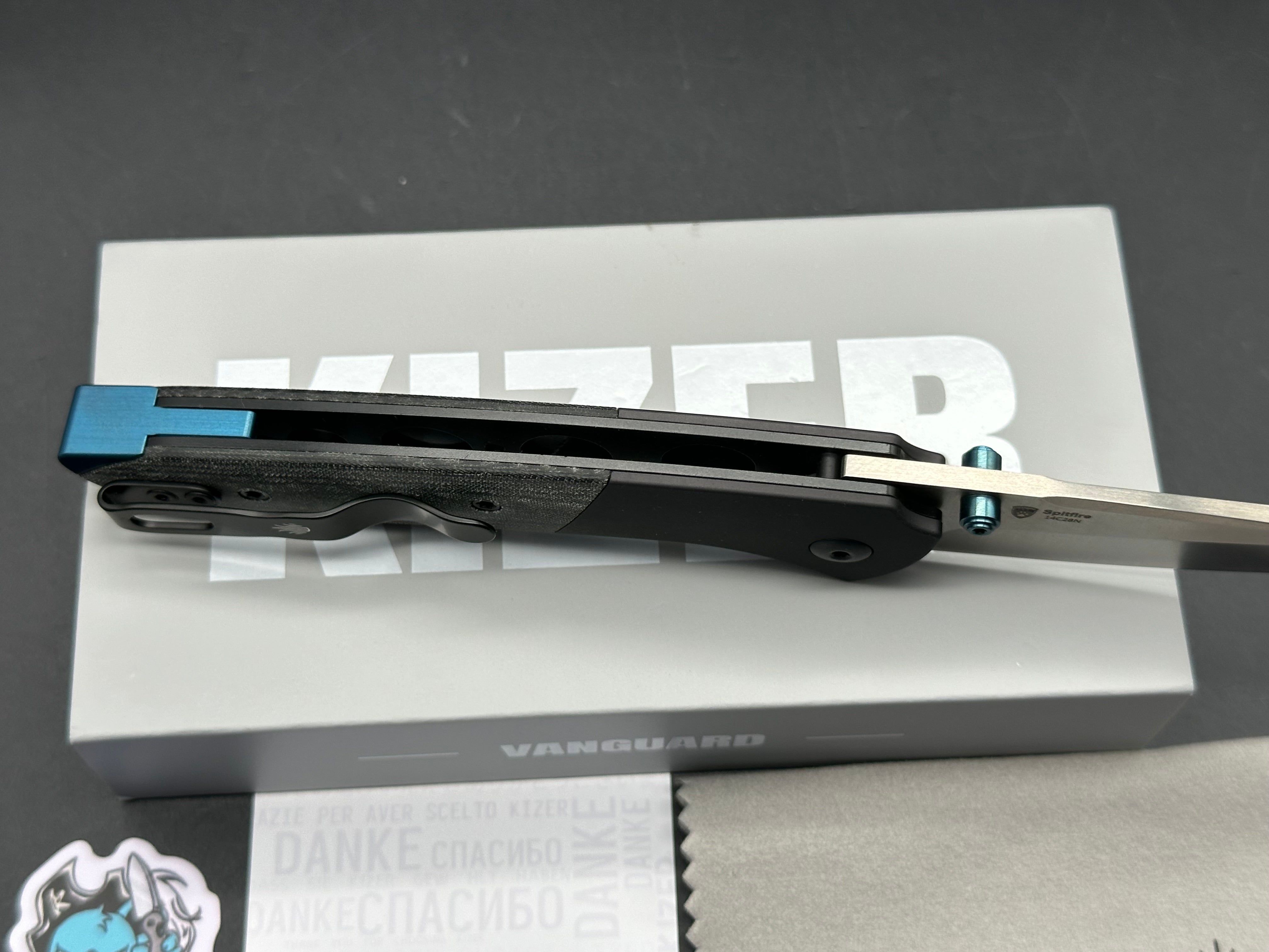KIZER SPITFIRE 14C28N ALUMINUM + MICARTA