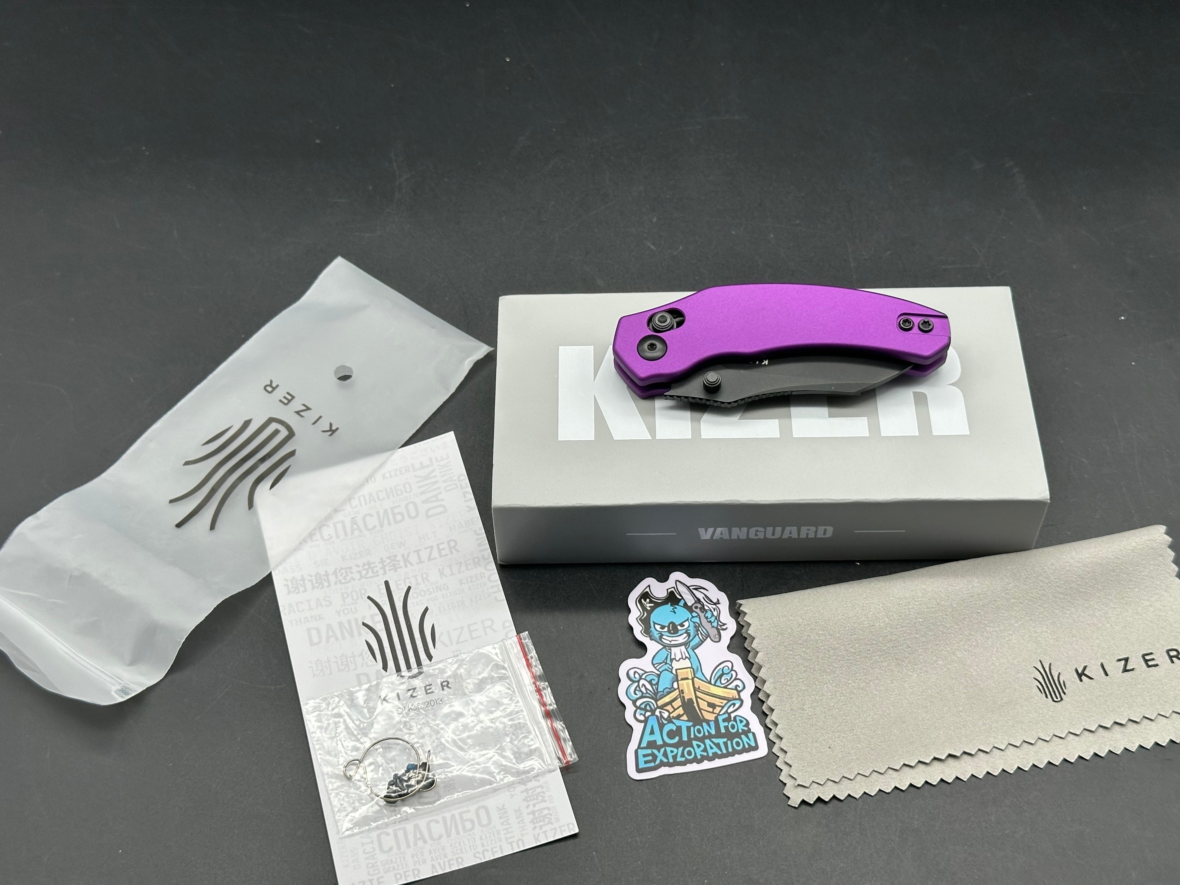 KIZER MINI BULLDOG | NITRO-V PURPLE ALUMINUM