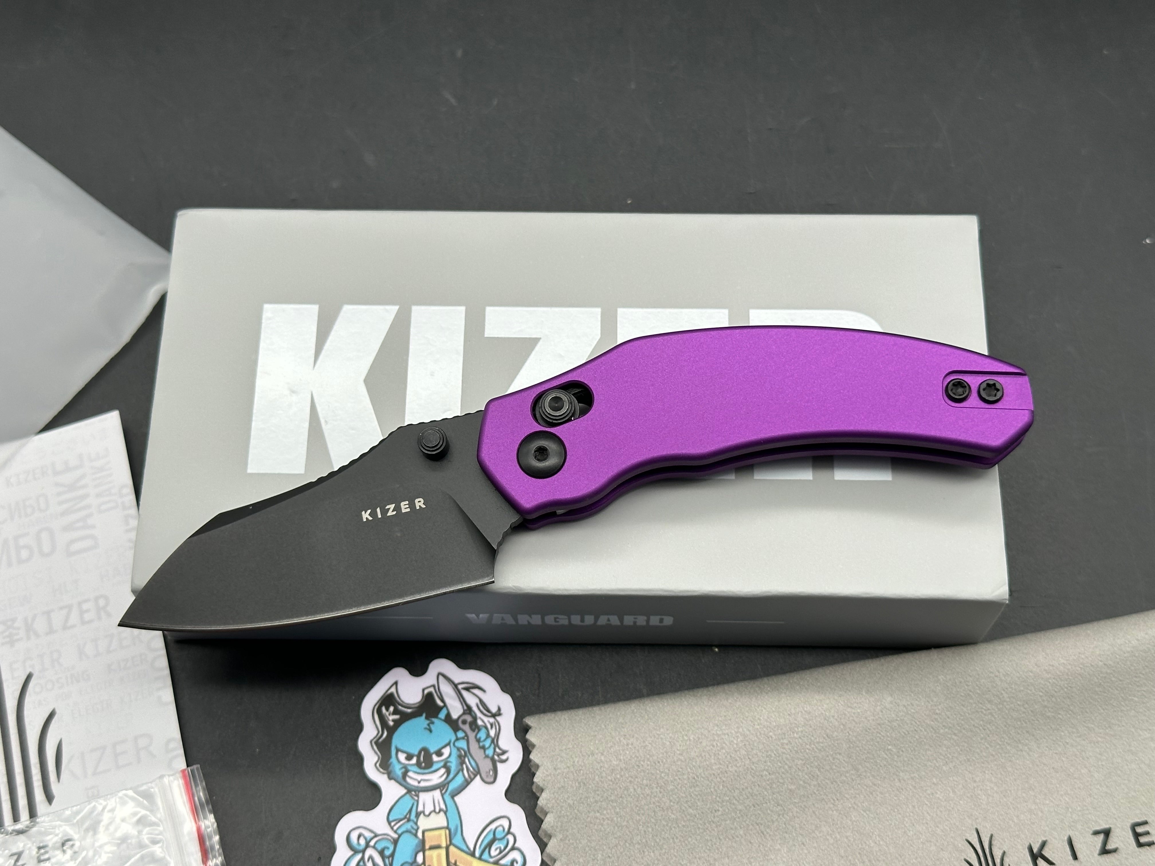 KIZER MINI BULLDOG | NITRO-V PURPLE ALUMINUM