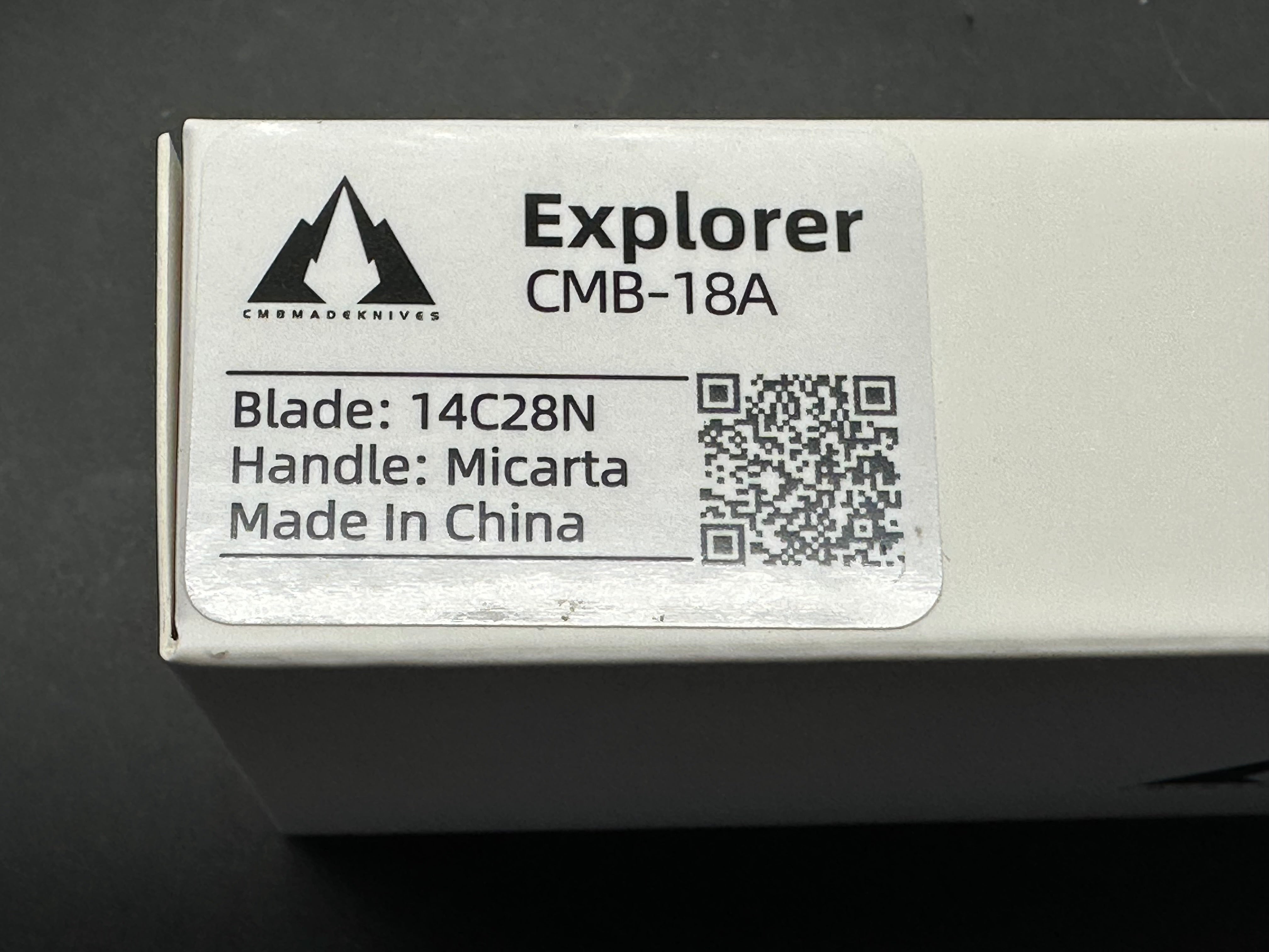 CMB EXPLORER MICARTA HANDLE 14C28N PLAIN EDGE