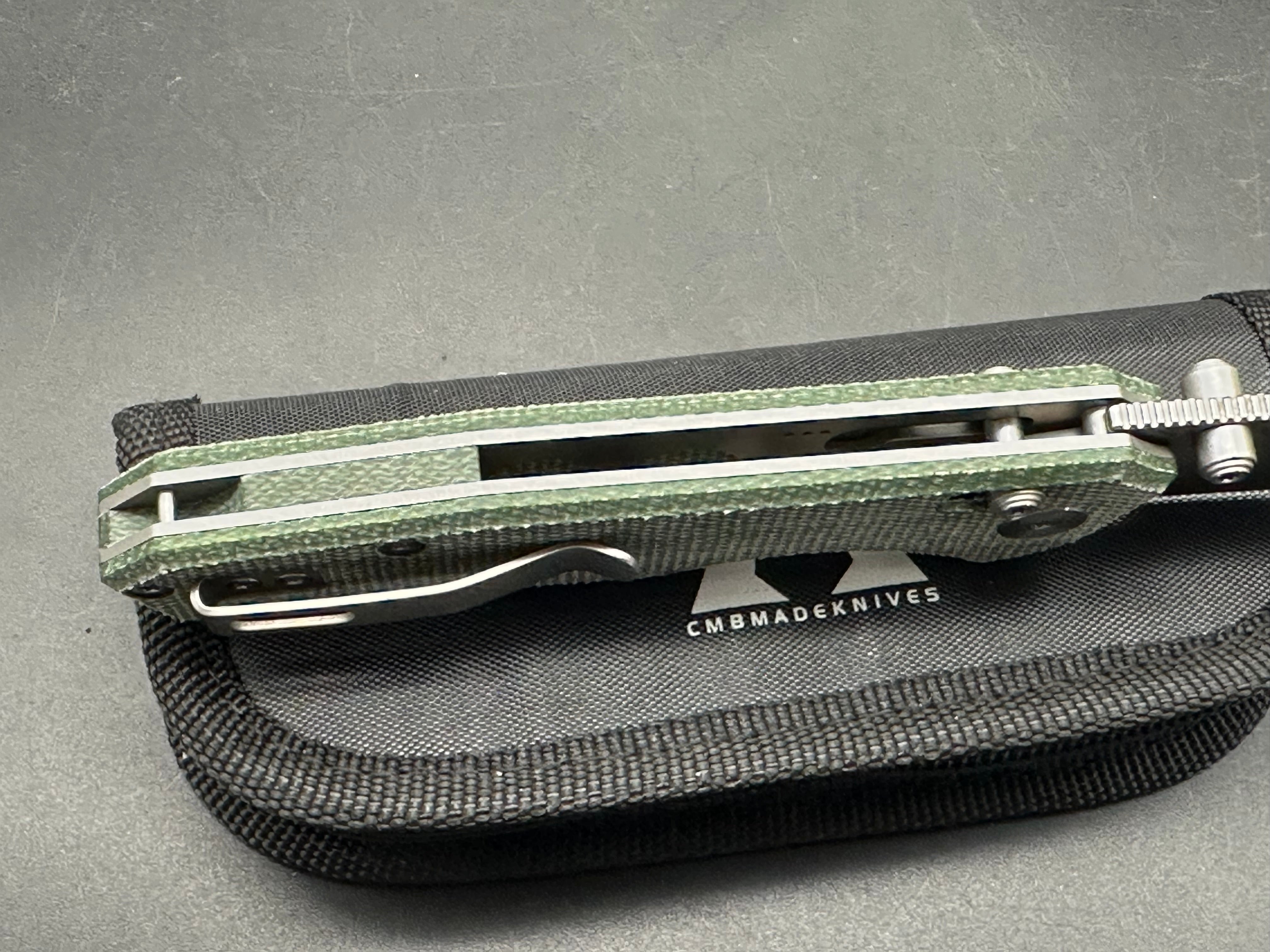 CMB EXPLORER MICARTA HANDLE 14C28N PLAIN EDGE