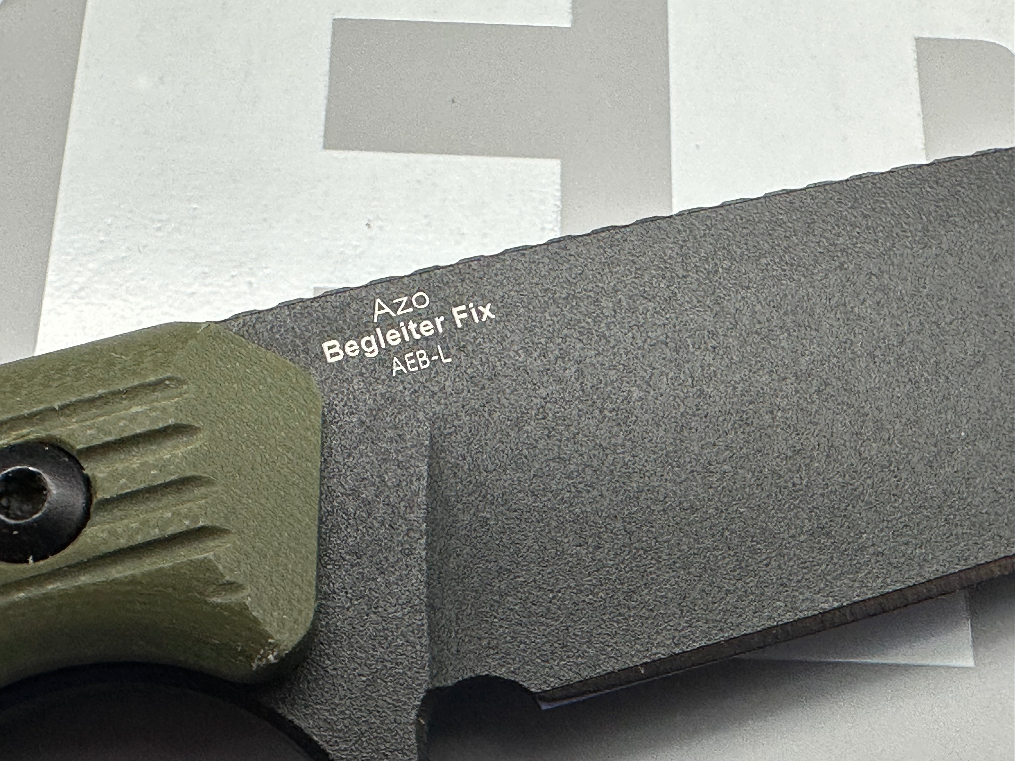 BEGLEITER FIX BLACK AEB-L BLADE GREEN G10