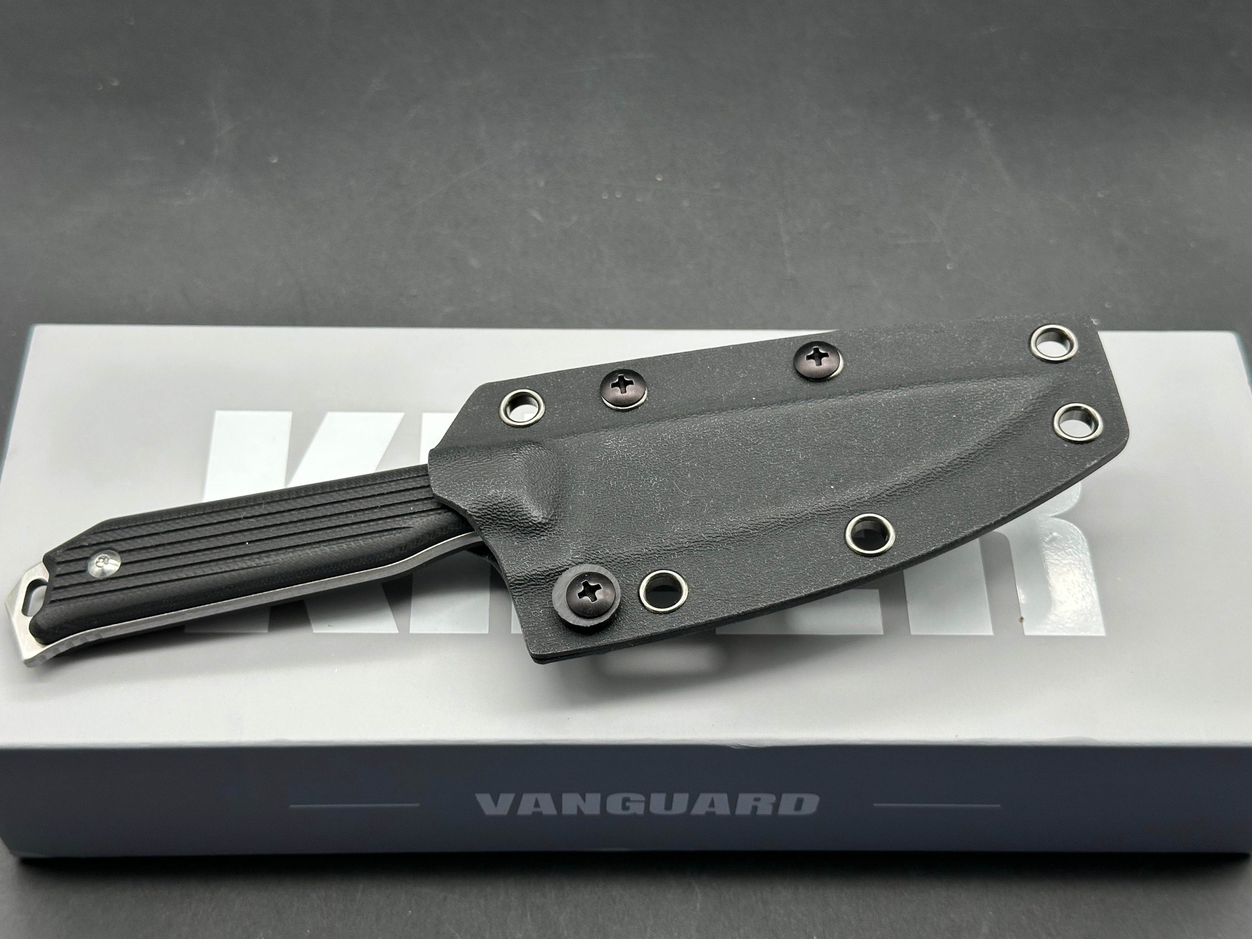 KIZER BEGLEITER FIX AEB-L BLADE BLACK G10 HANDLE