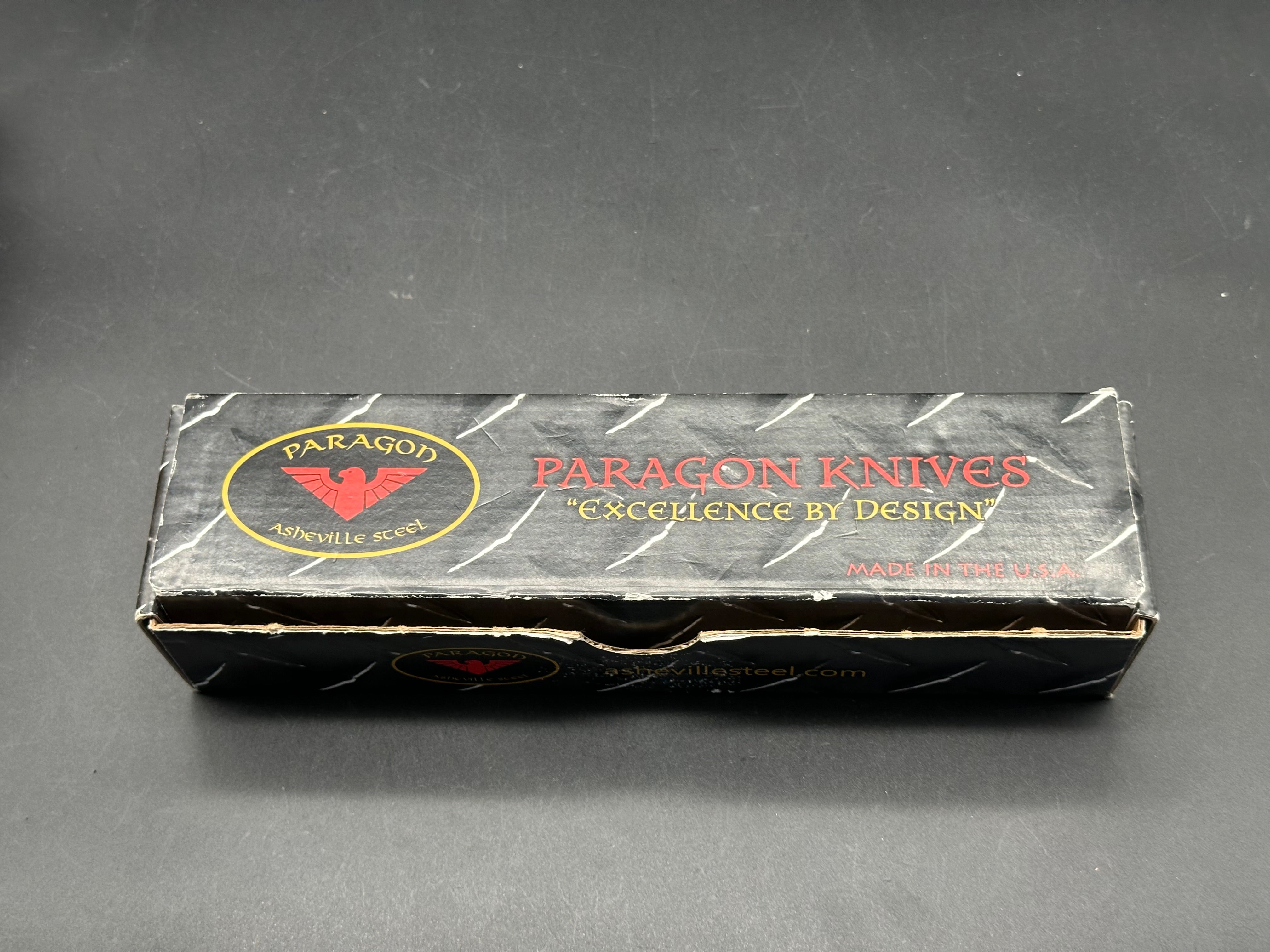 Paragon Para X Automatic OTF Knife Black Aluminum Black and Silver Carbon Fiber