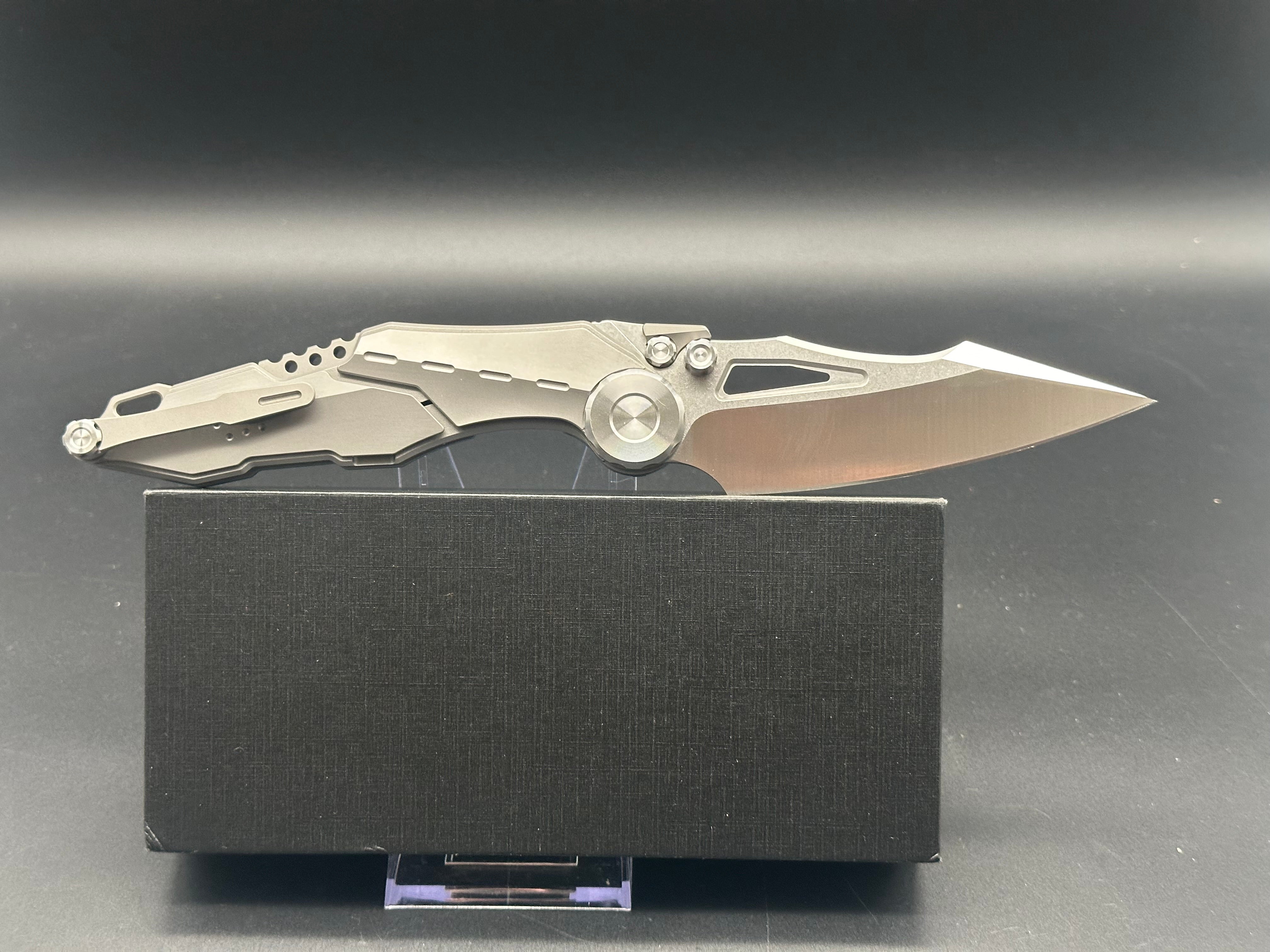 Nine Thorn S-07C Grey Milled Ti Frame Satin M390