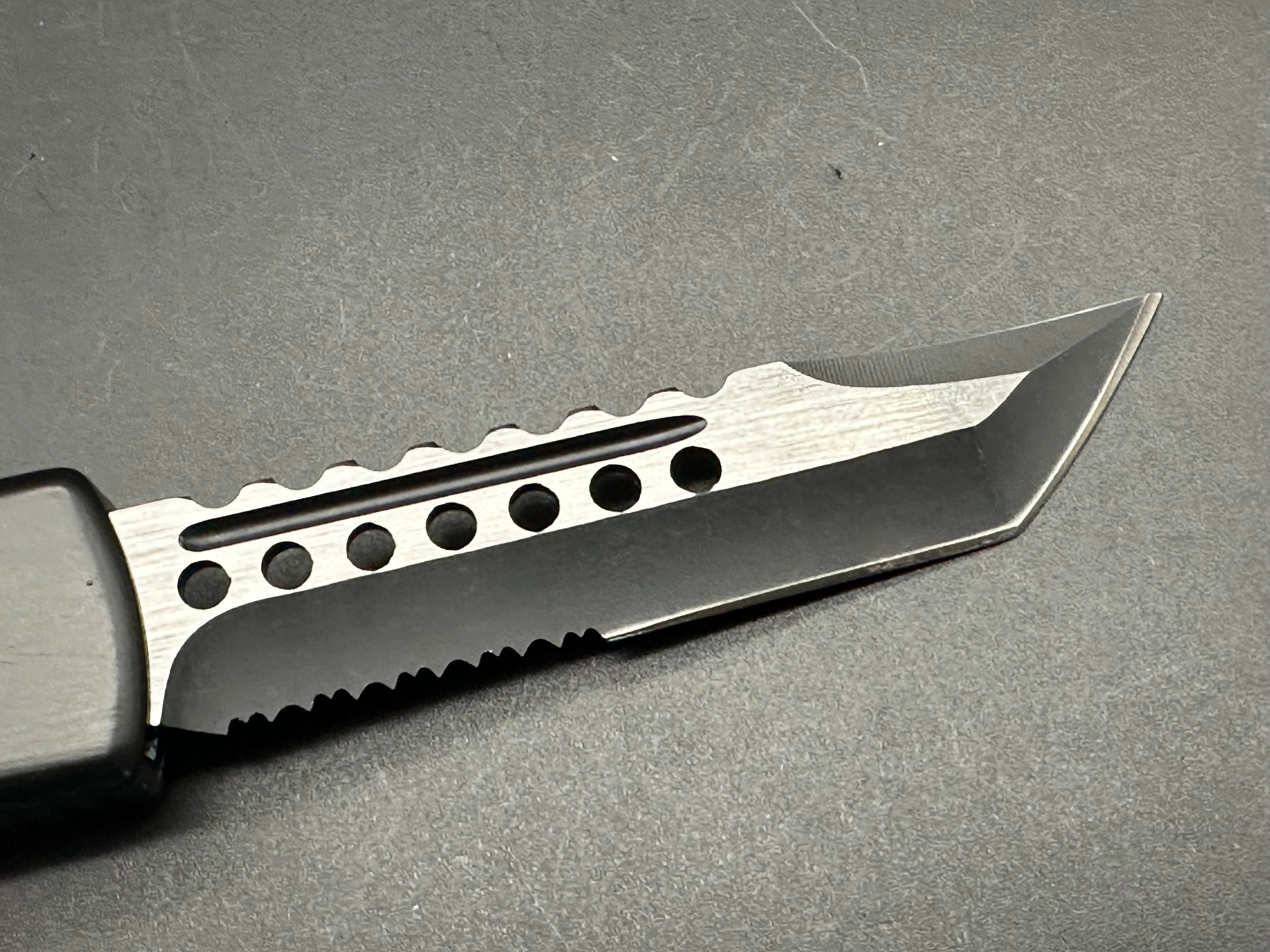 TacKnives MT9TS D/A OTF Hellhound Tanto 440C blade