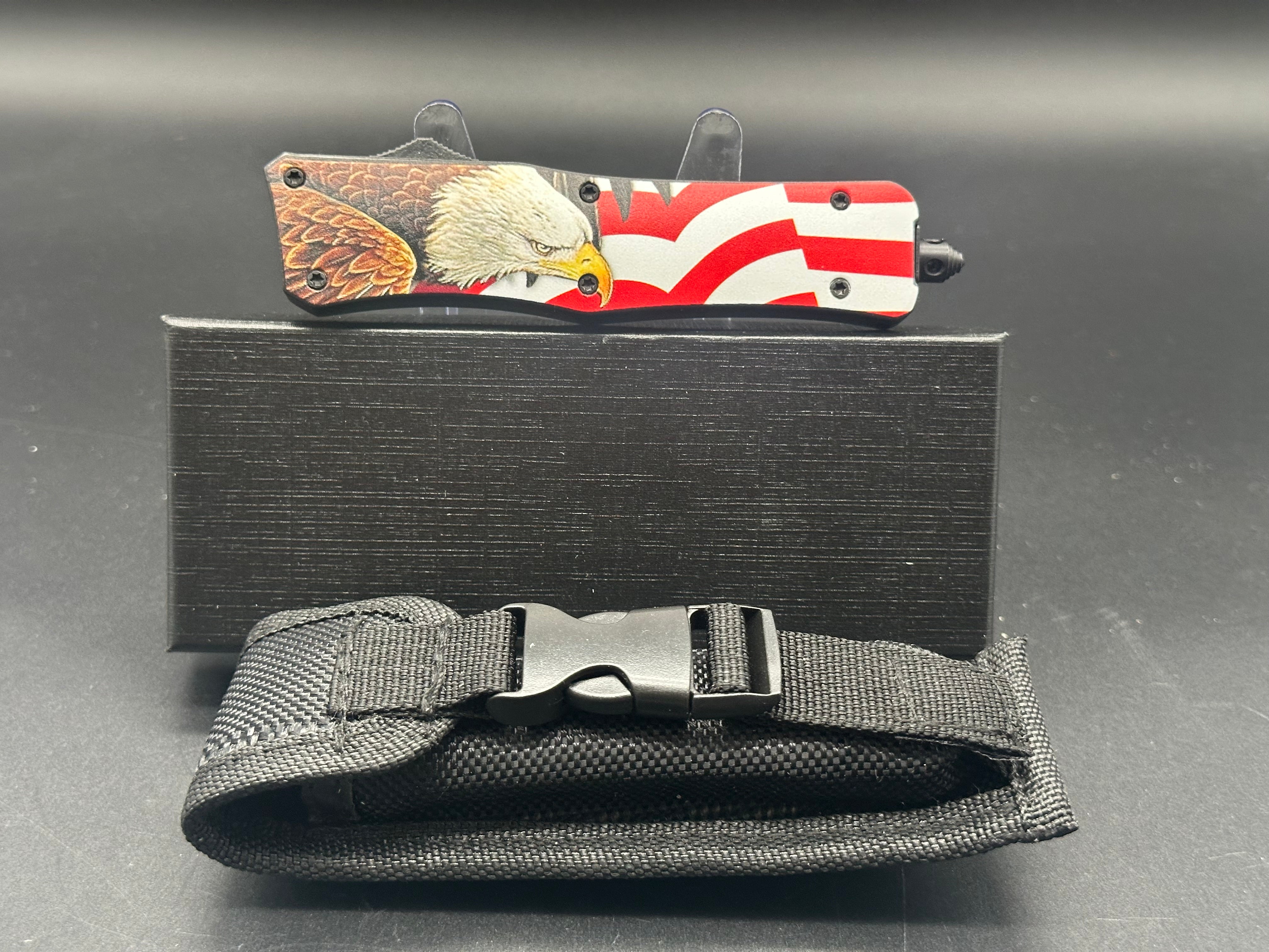 TacKnives MTUP7 D/A OTF American Flag and Eagle