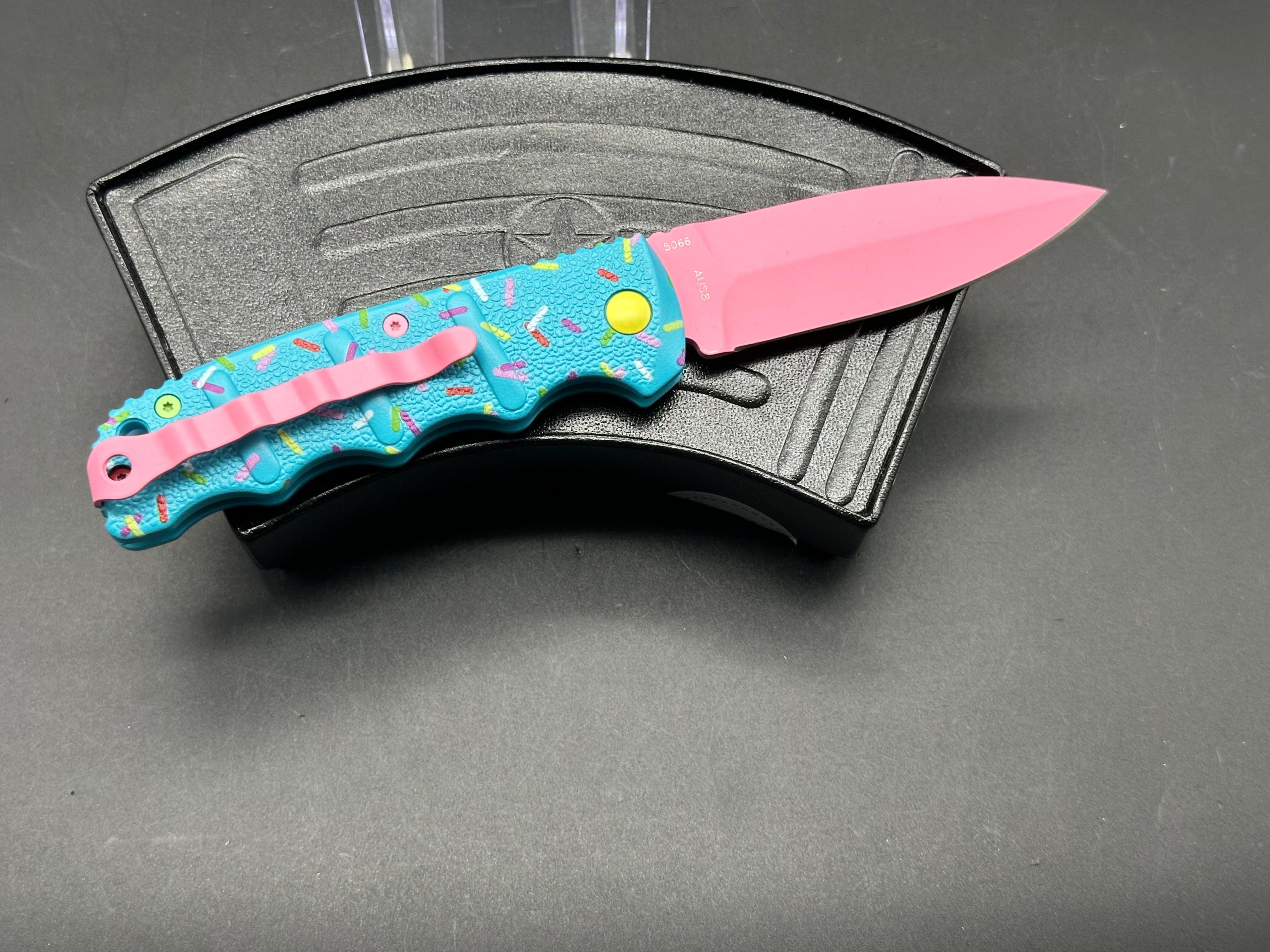 Boker dessert warrior auto in blue in like new condition with original box 