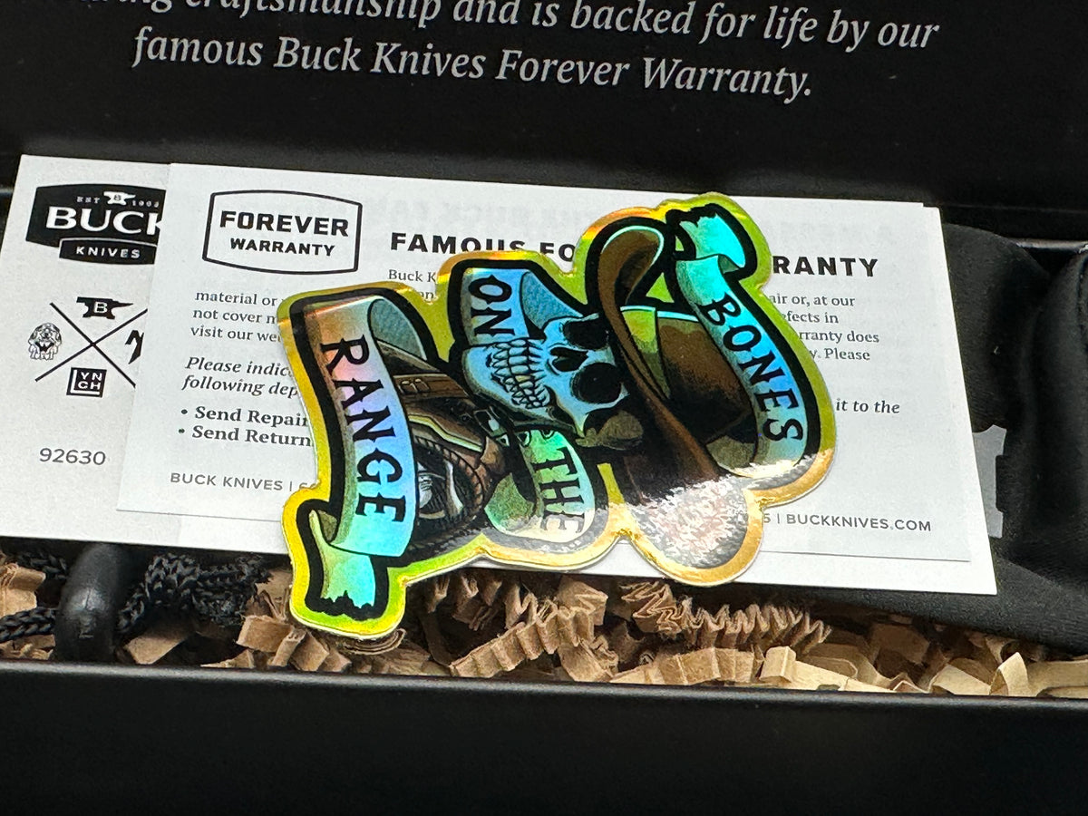 Buck 791 Bones on the Range x by Colorfulfilth Blade show 2026 Exlusive with Signed Lithograph