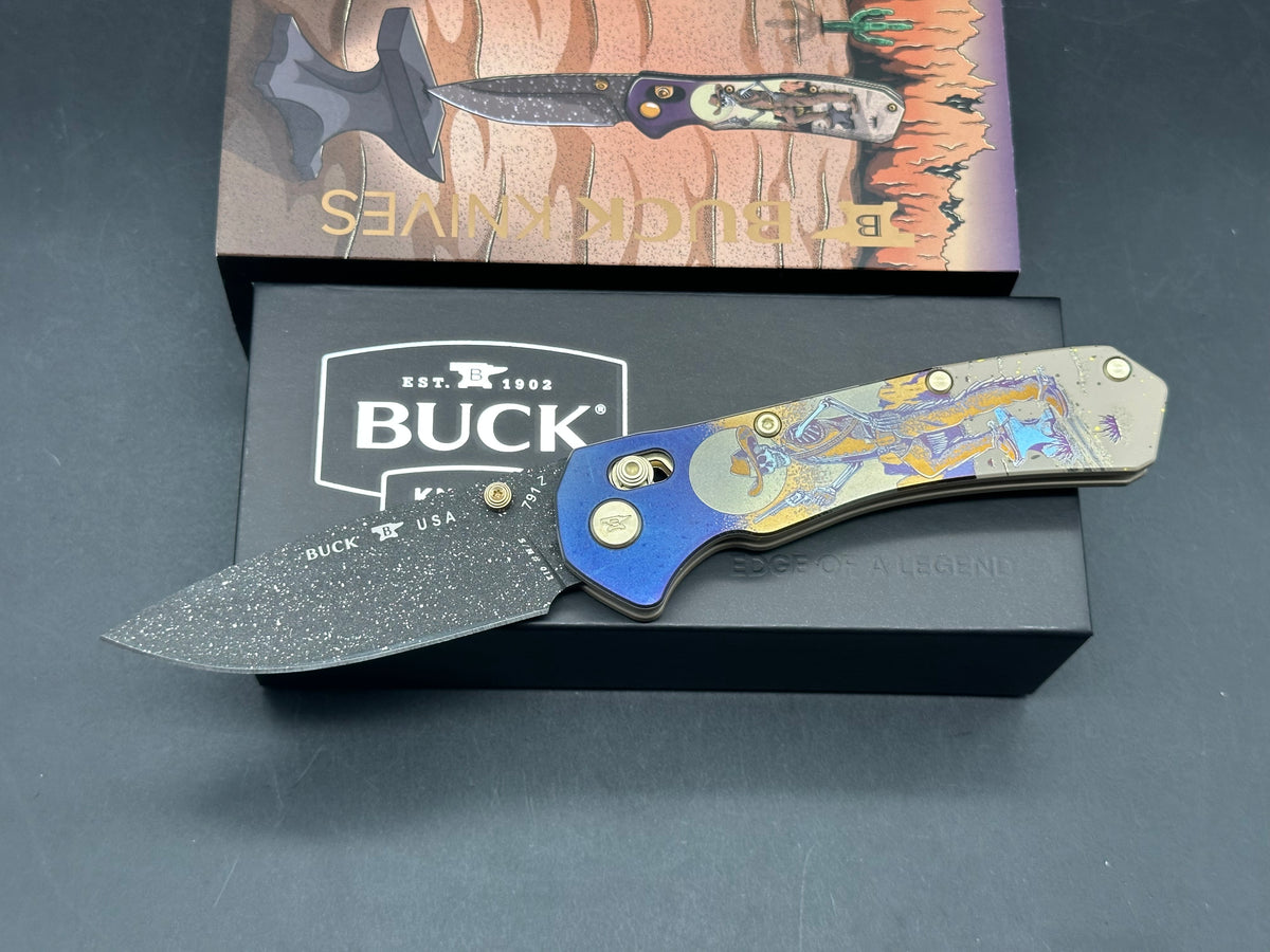 Buck 791 Bones on the Range x by Colorfulfilth Blade show 2026 Exlusive with Signed Lithograph