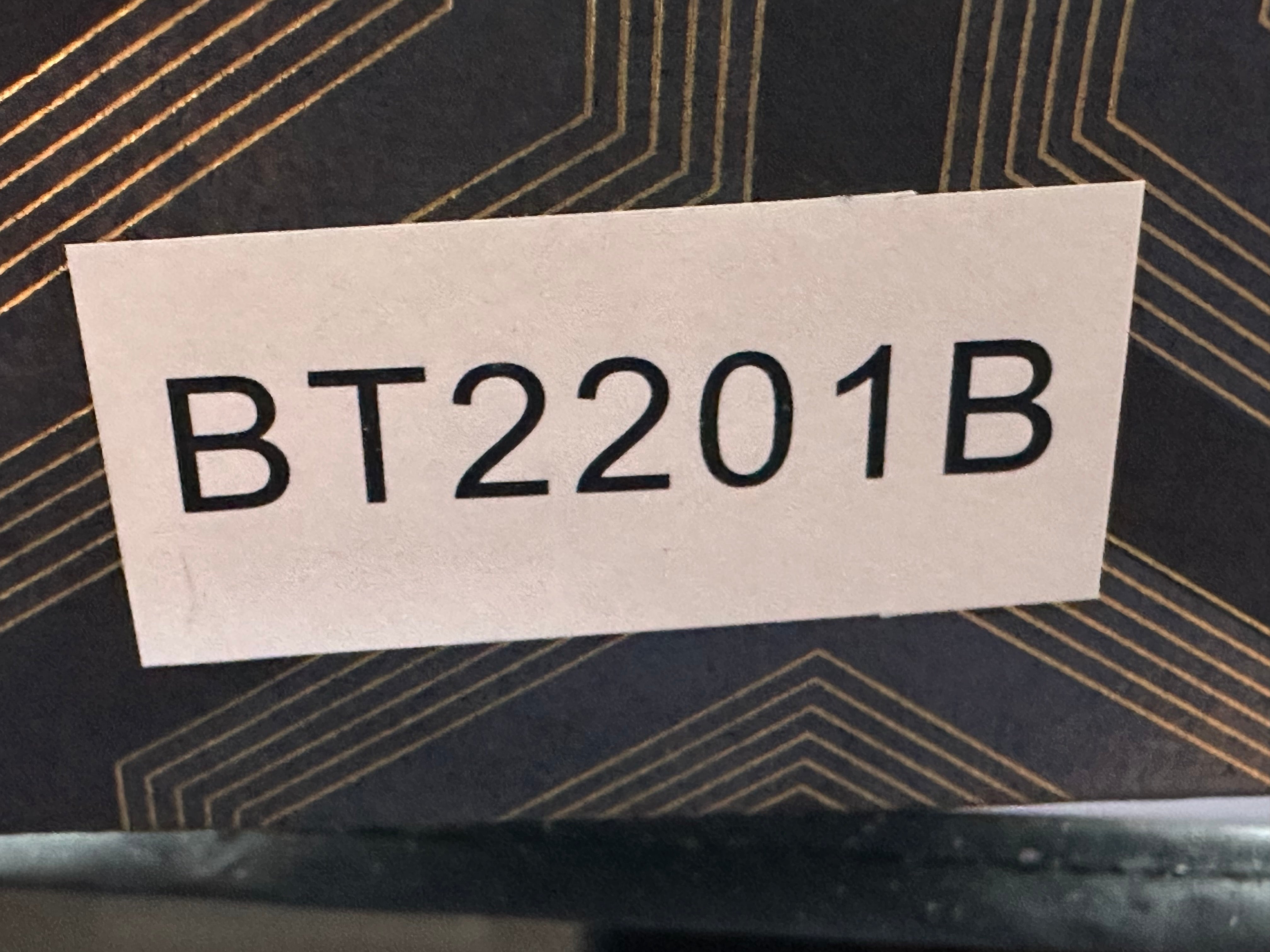 Bestech + Kombou - Vigil/Blue Titanium Handle + Gold Hardware/Drop Point/Satin Polished M390