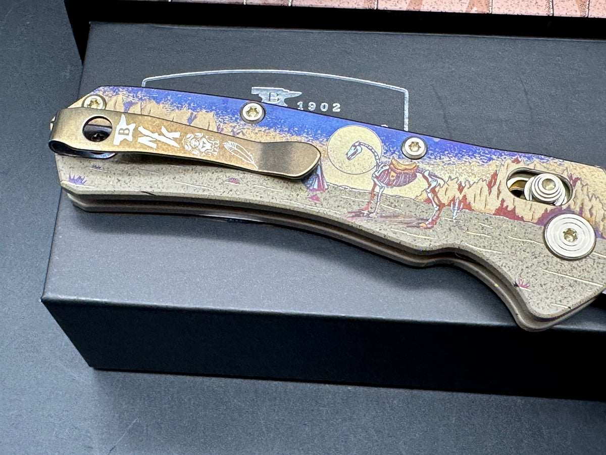 Buck 791 Bones on the Range x by Colorfulfilth Blade show 2026 Exlusive with Signed Lithograph