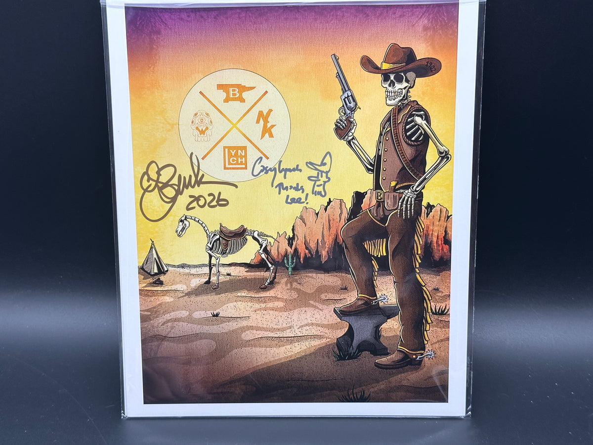 Buck 791 Bones on the Range x by Colorfulfilth Blade show 2026 Exlusive with Signed Lithograph