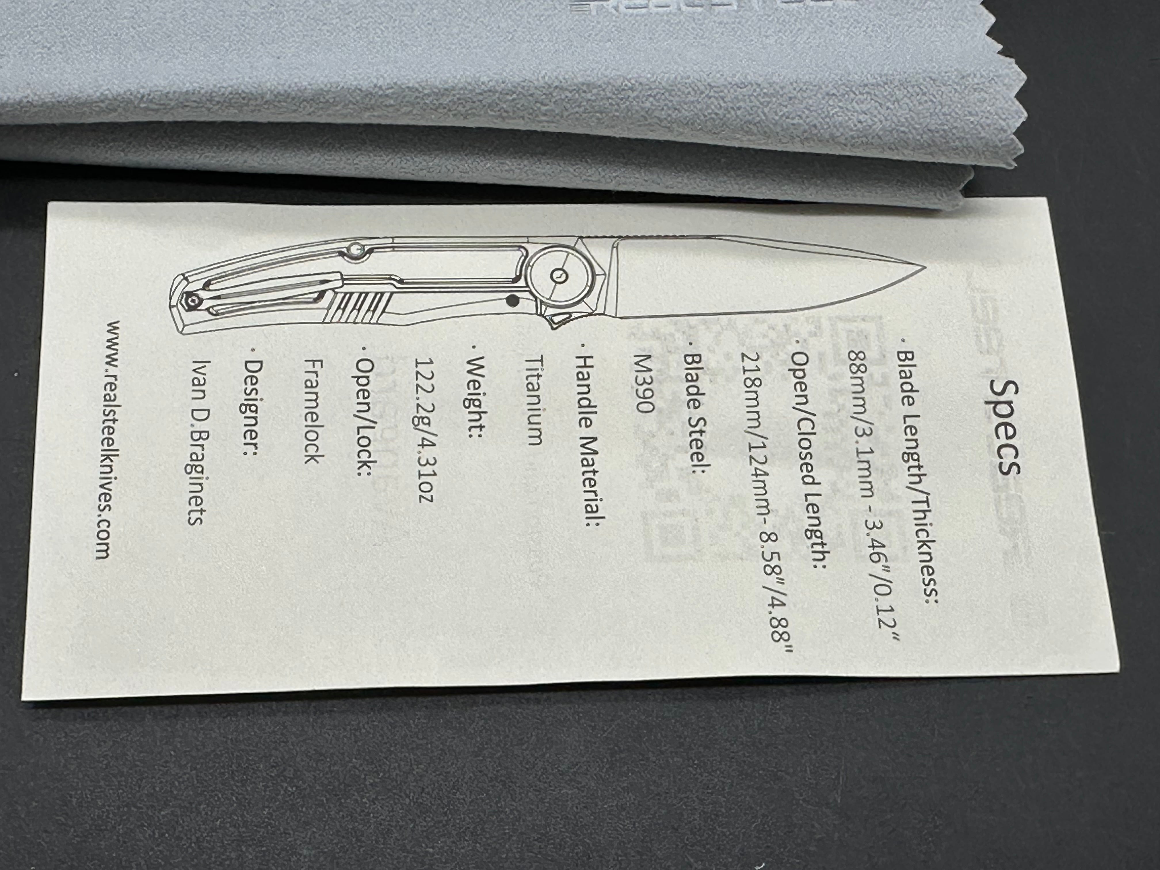 Real Steel Avangard | M390 | Titanium & Micarta