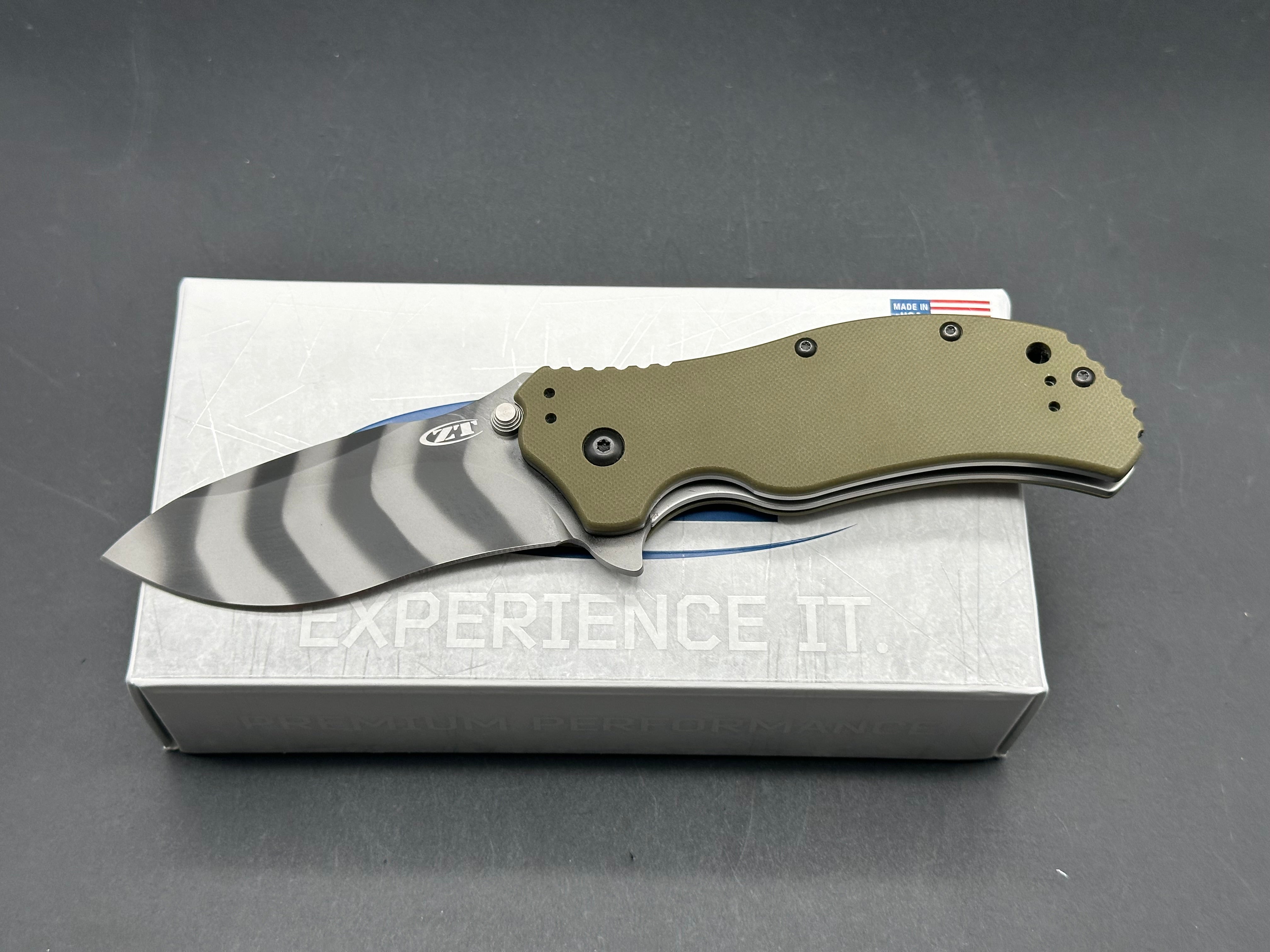 Zero Tolerance 0350 MagnaCut Knife Assisted Opening OD Green G-10 (3.2")
