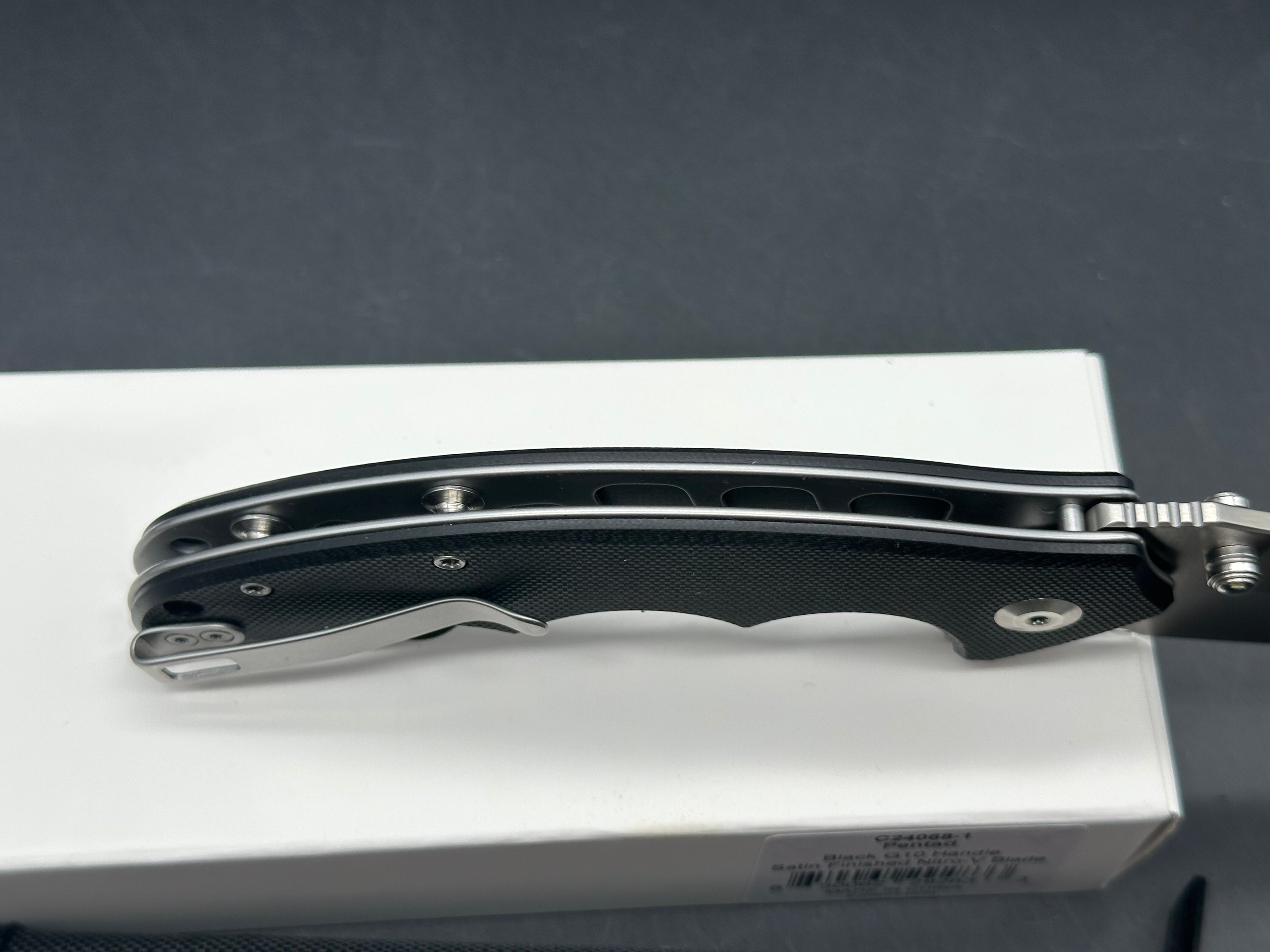 CIVIVI PENTAD FOLDING KNIFE BLACK G10 HANDLE NITRO-V PLAIN EDGE