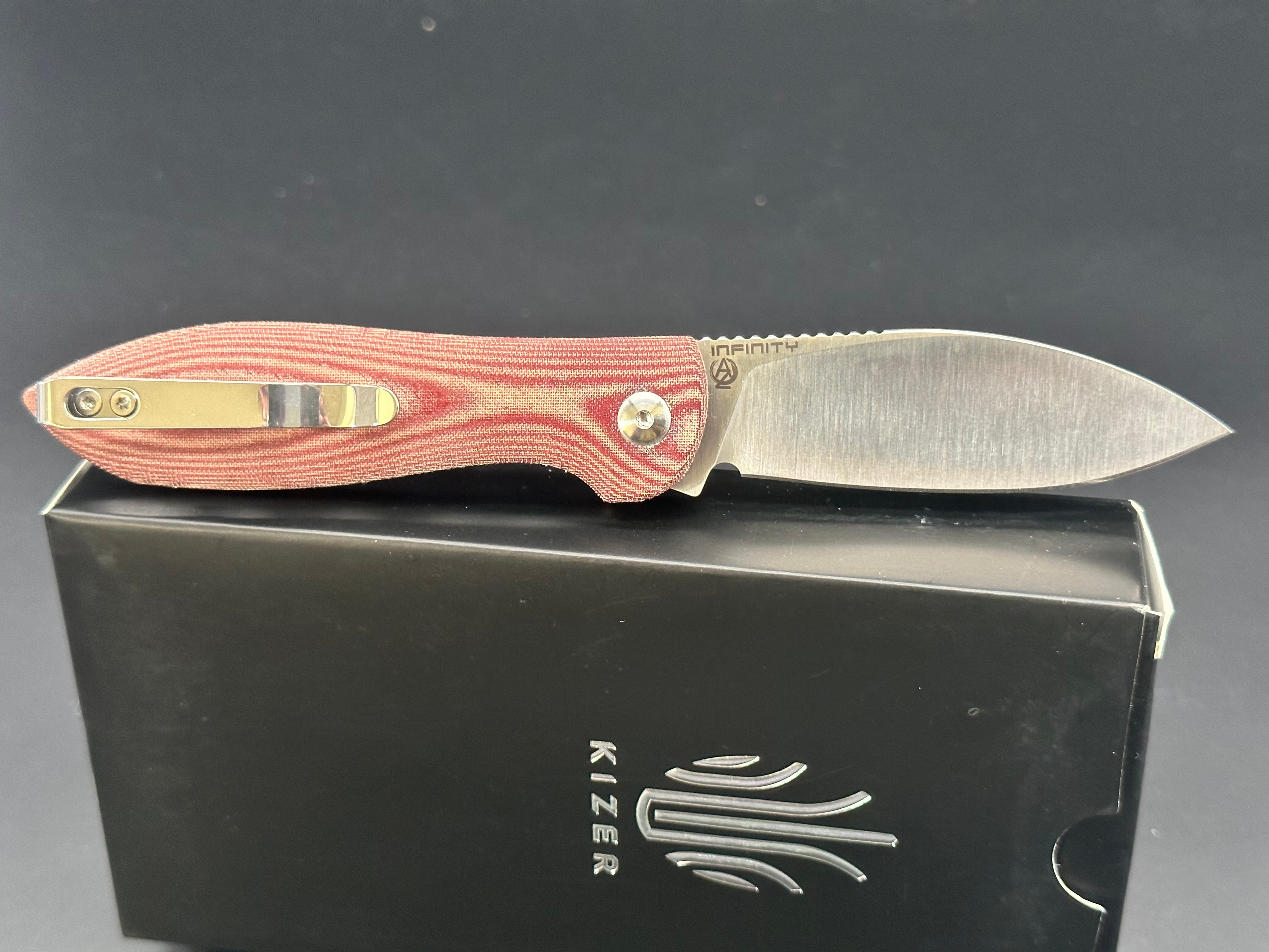 Kizer Infinity Red micarta