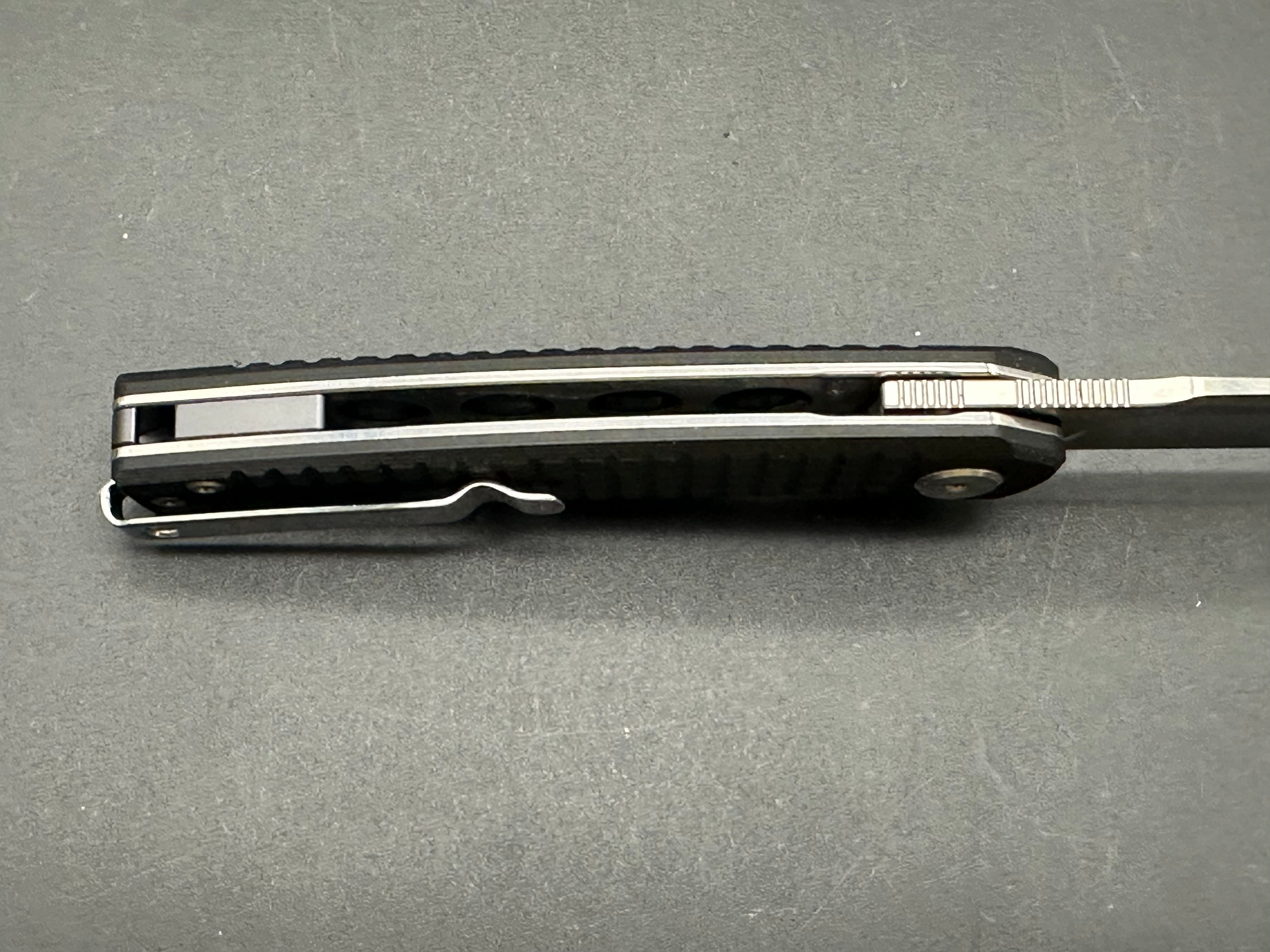 XTOUC XT01A 3.15" D2 Blade with Black G10 Frag Handle