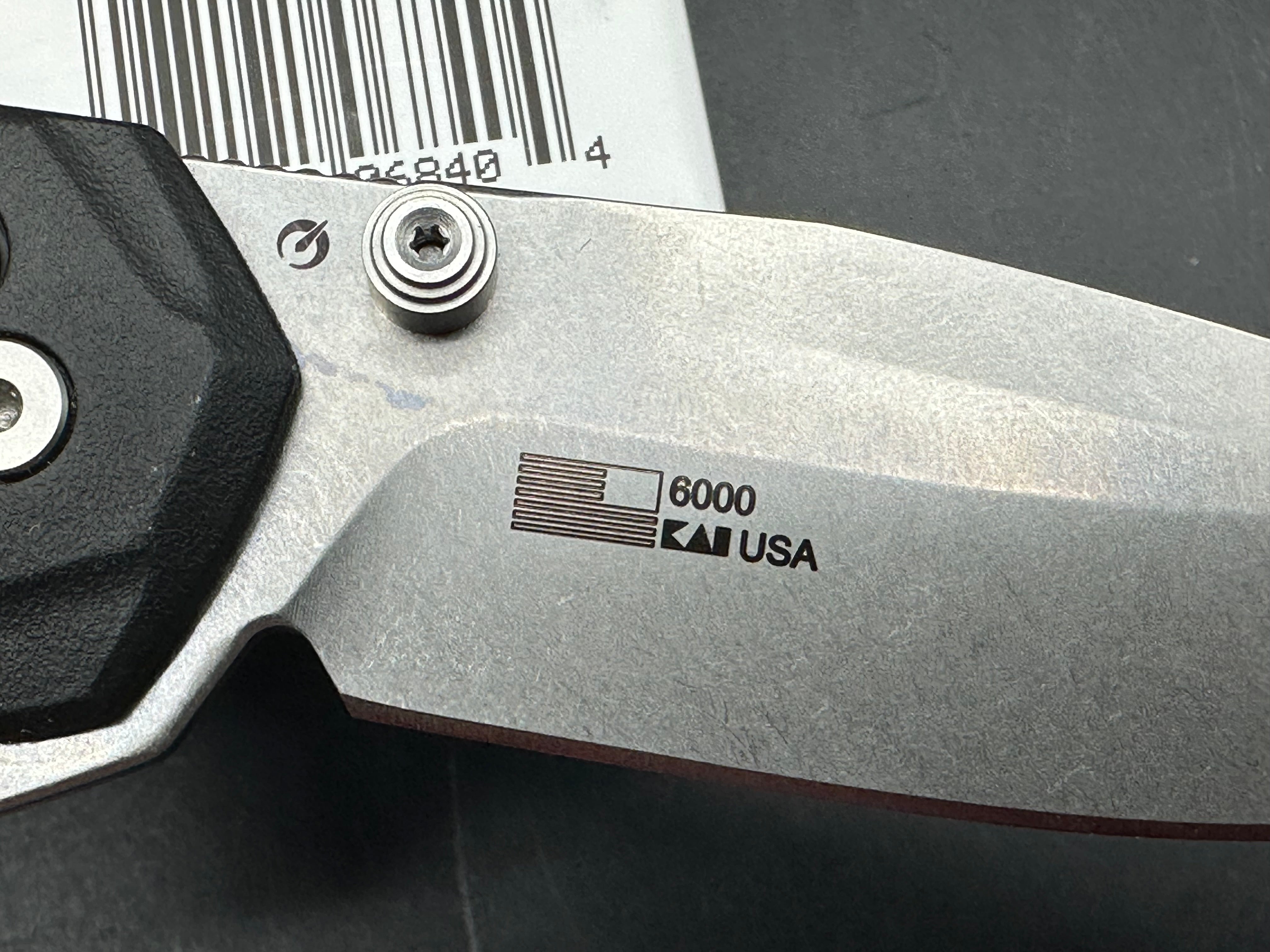 KERSHAW BONNEVILLE BLACK GFN HANDLE 14C28N MODIFIED CLIP POINT PLAIN EDGE