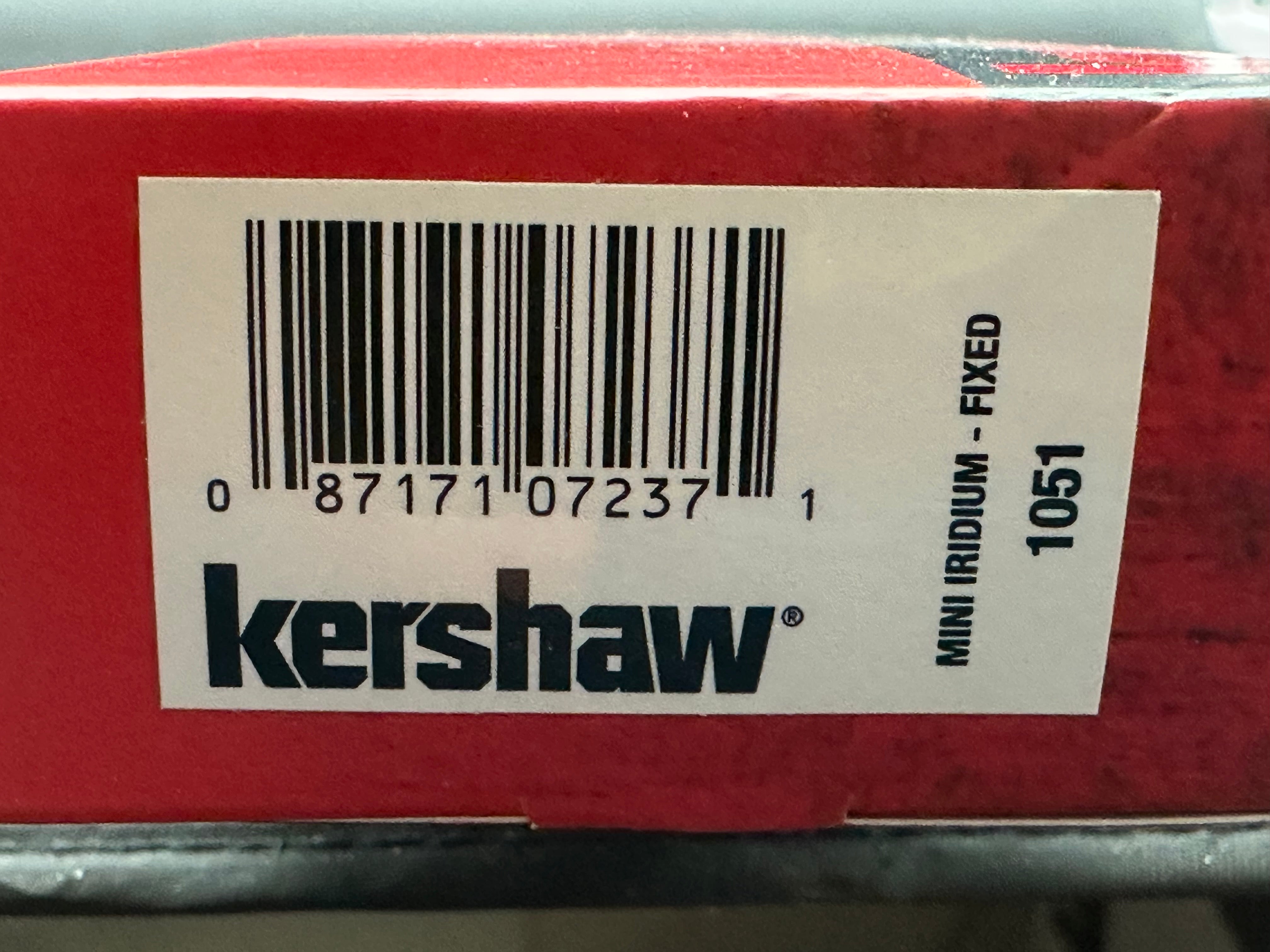 Kershaw Mini Iridium Fixed Blade Knife Black Micarta (3.1" SW)