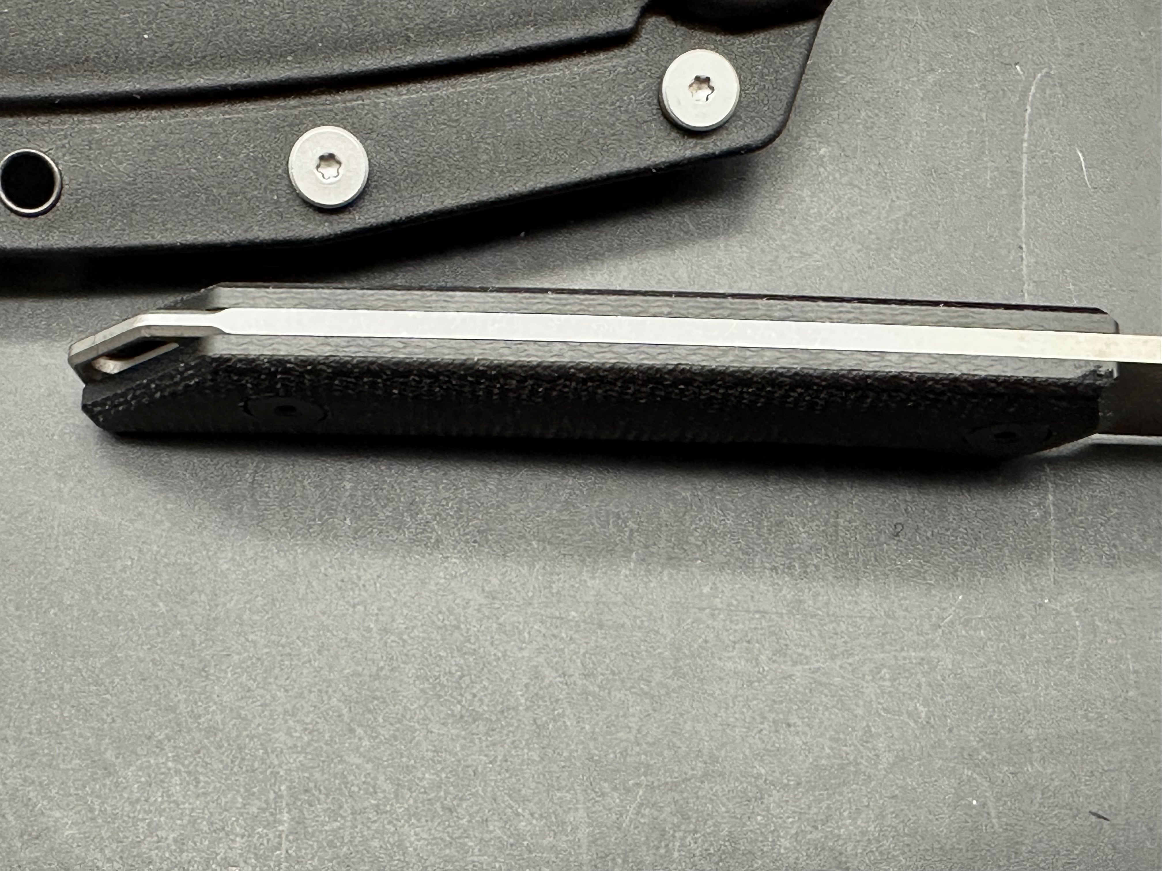 Kershaw Mini Iridium Fixed Blade Knife Black Micarta (3.1" SW)