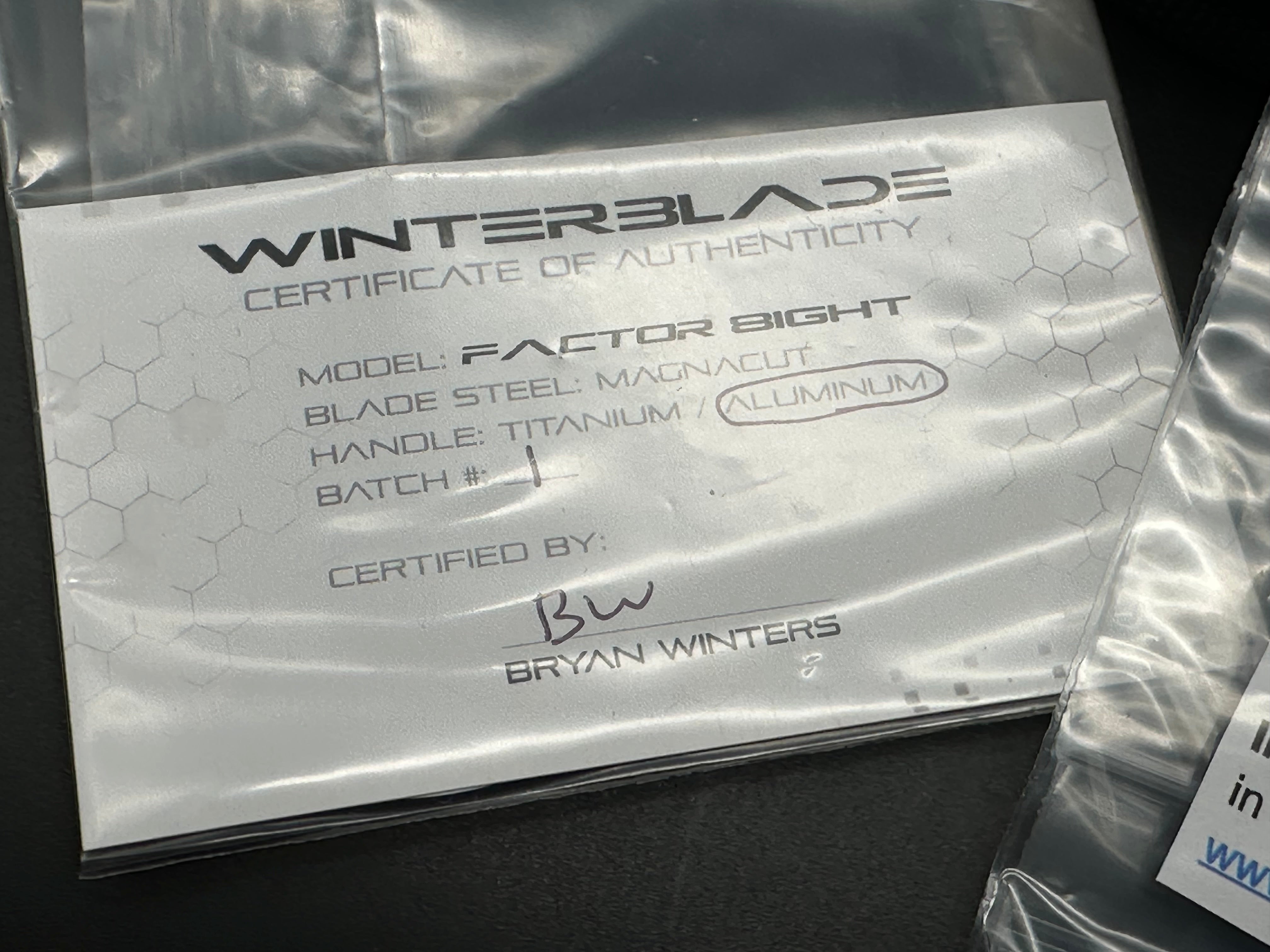WinterBlade Co Factor 8ight