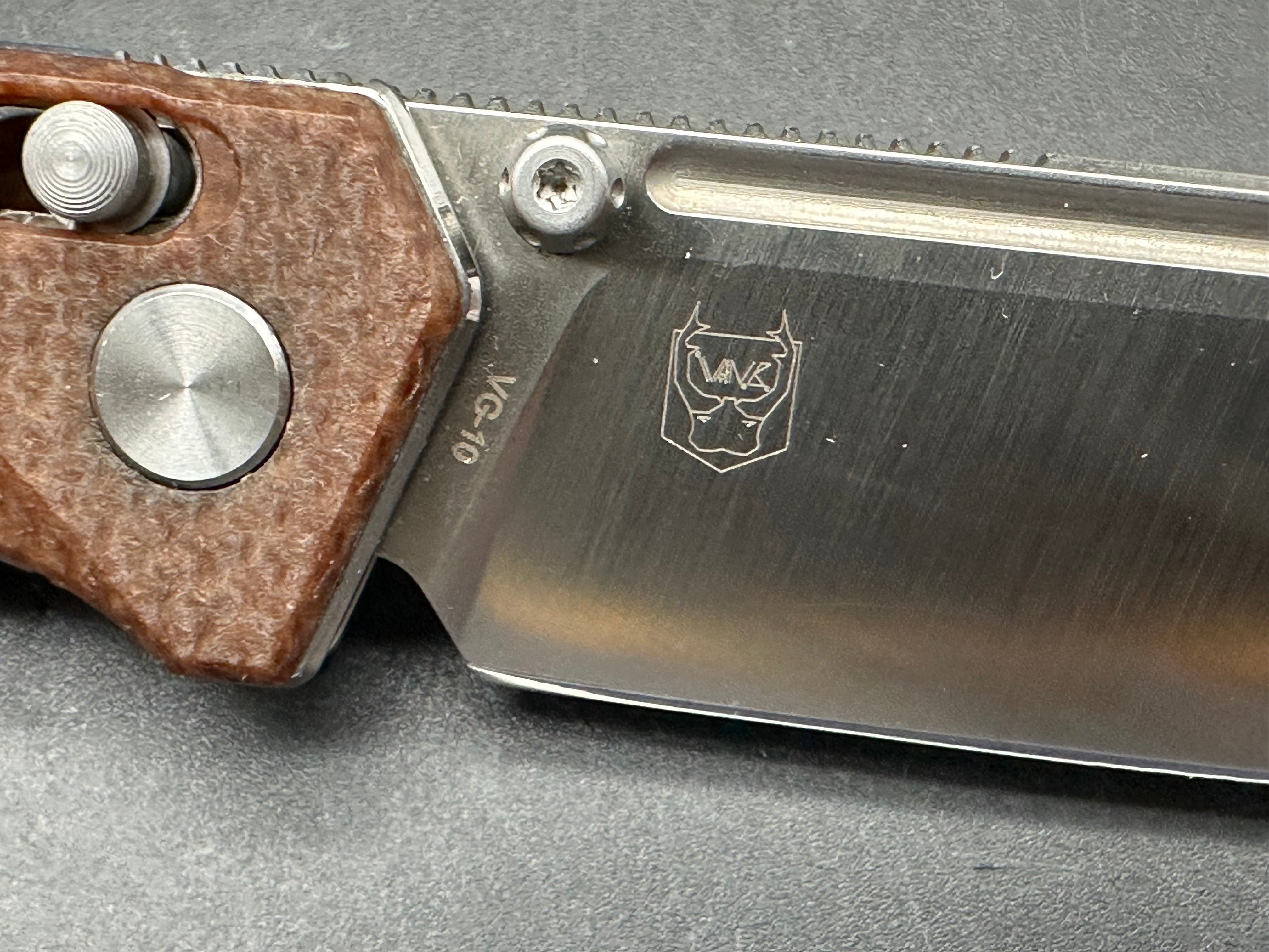Real Steel Huginn Crossbar Lock Knife Micarta (3.65" Satin)