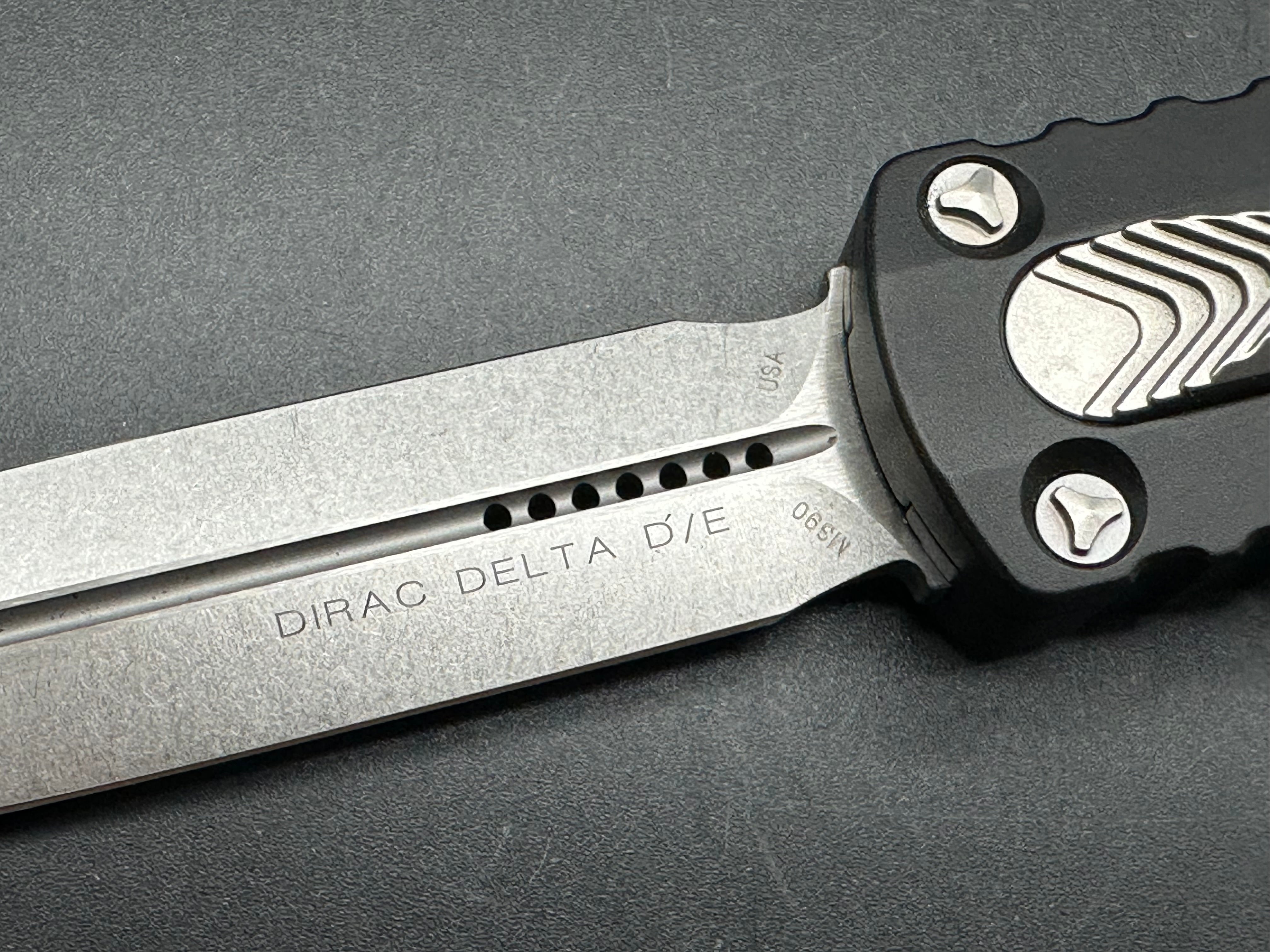 Microtech Dirac Dagger OTF Automatic Knife Black