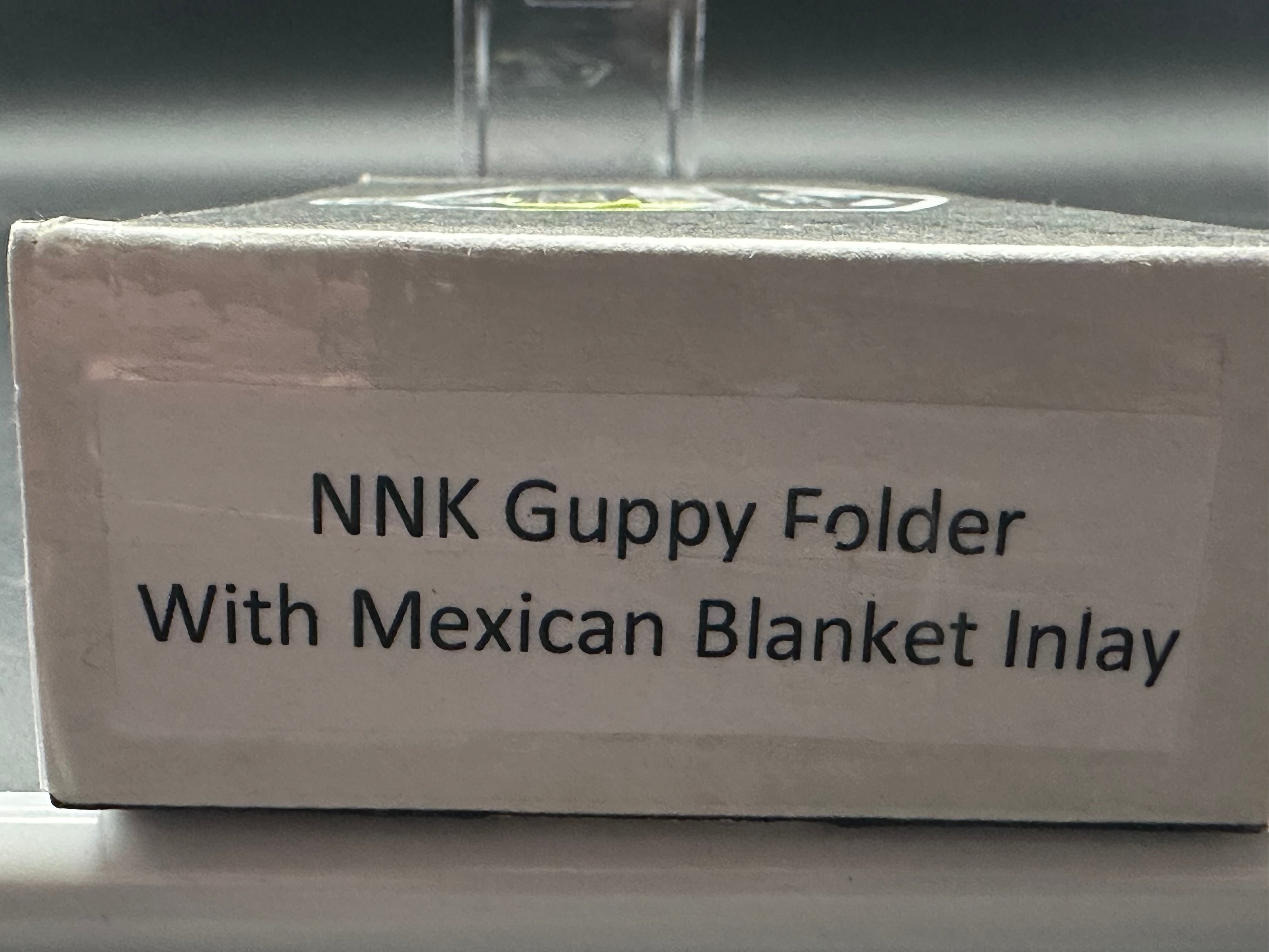 Nicholas Nichols Guppy titanium/mexican blanket micarta handle w/magnacut blade