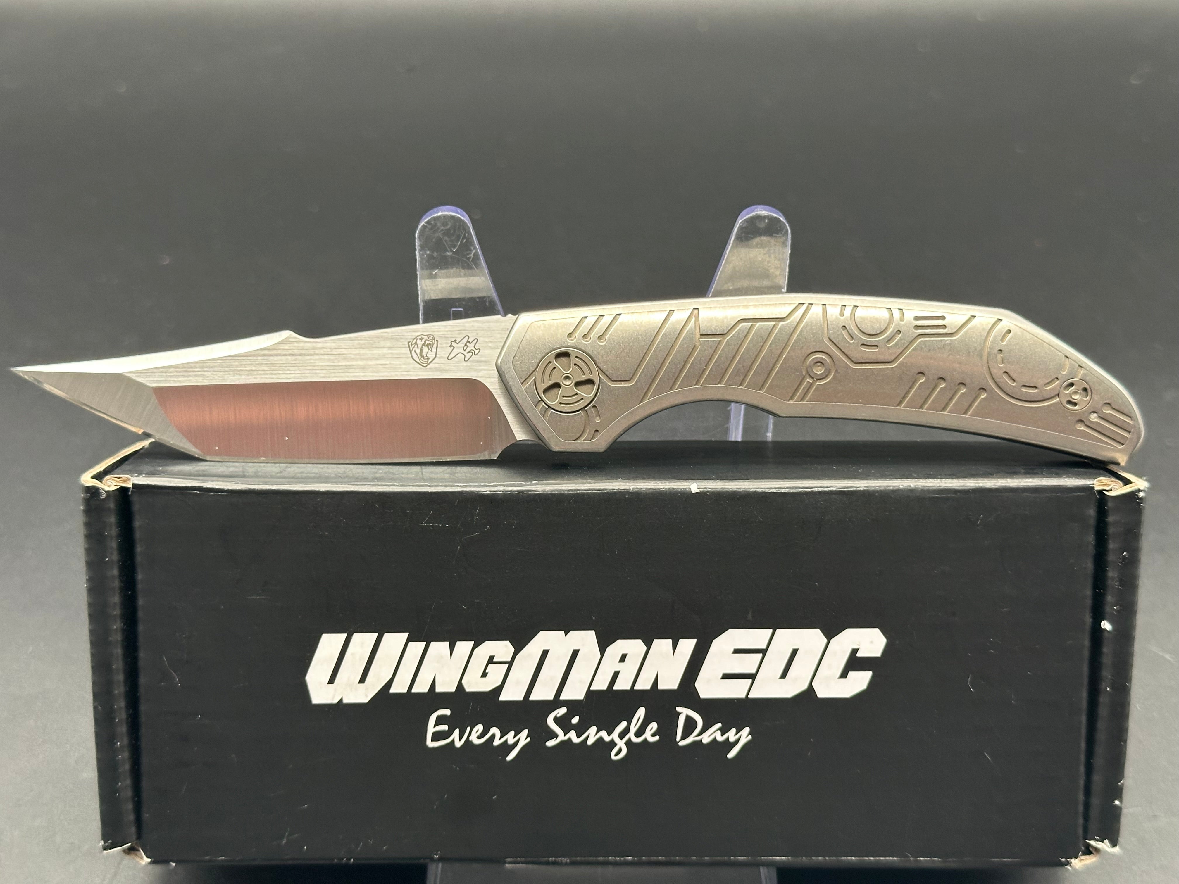 Wingman Ferus M390 Integral Titanium w/ Bronze Titanium Inlay