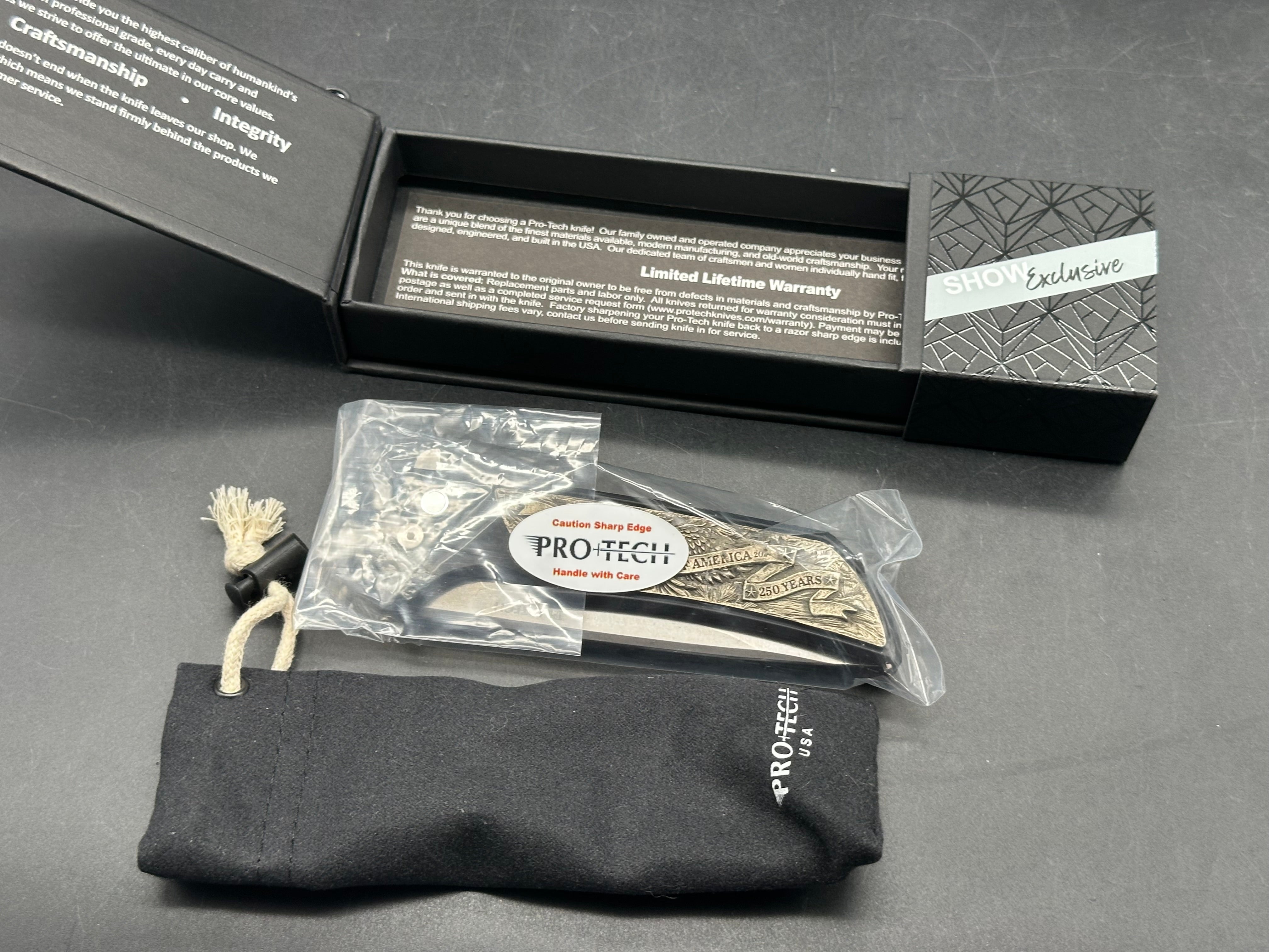 Protech Mordax Atlanta Blade Show exclusive #6/100 250th USA Anniversary