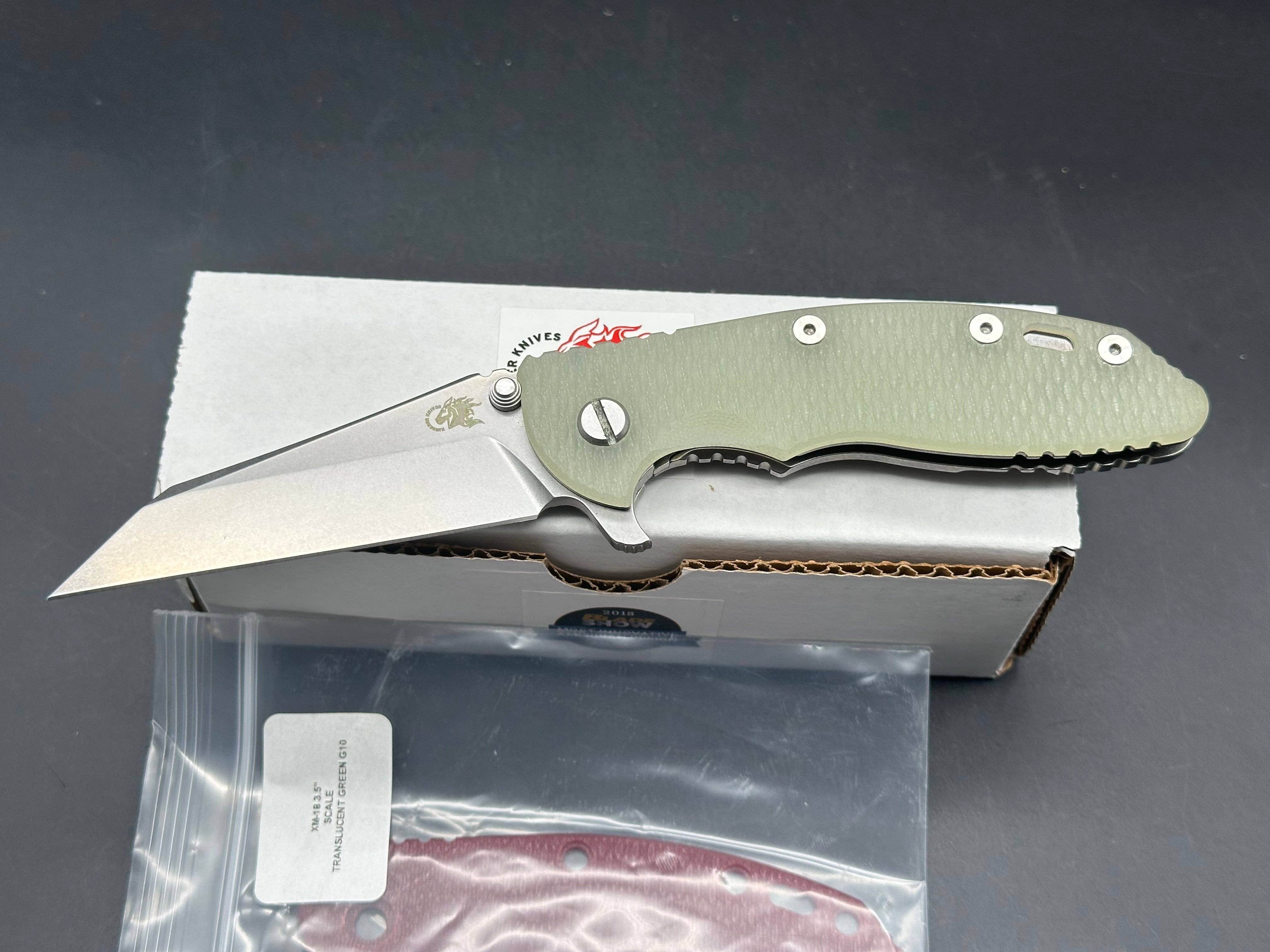 Hinderer XM-18 3.5 DLT Exclusive no choil wharncliffe gen 6 triway pivot M390