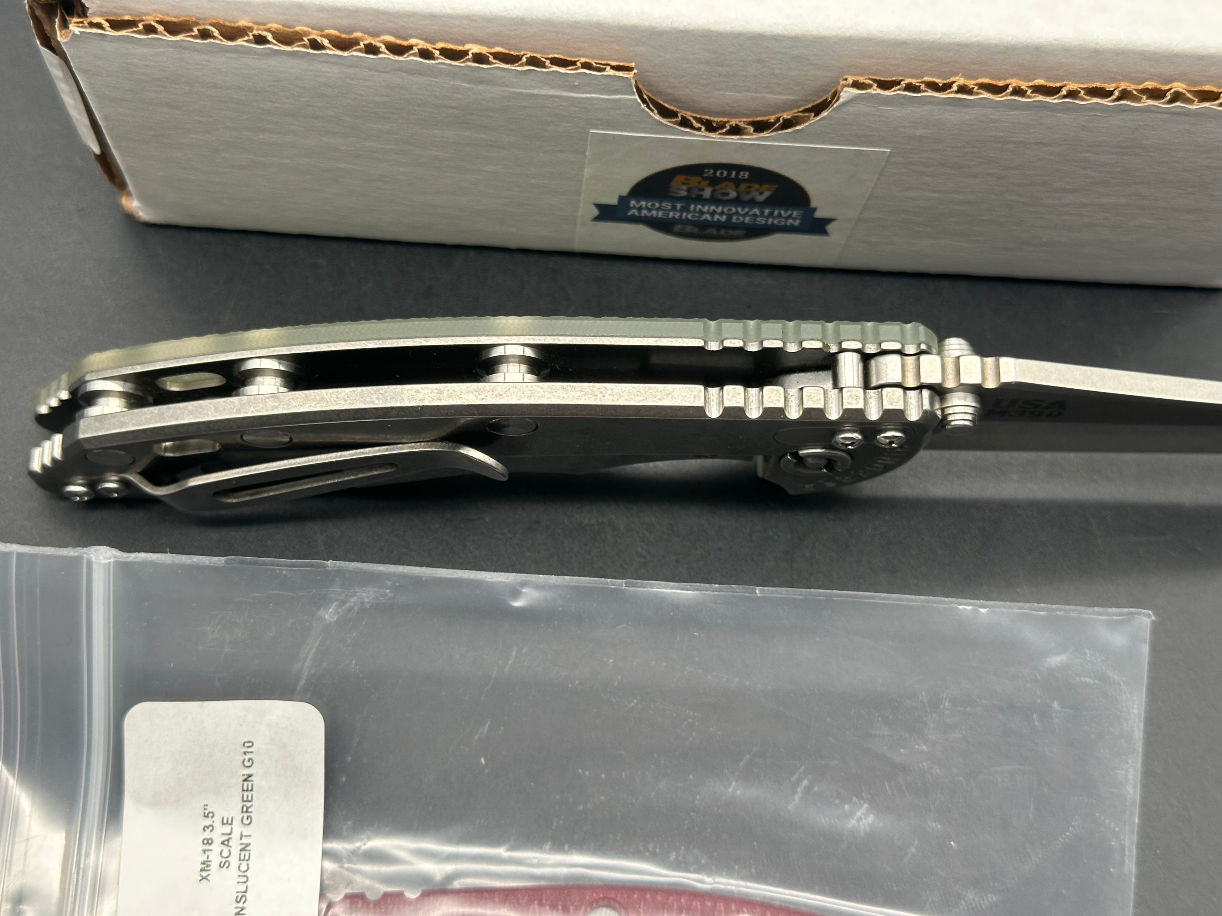 Hinderer XM-18 3.5 DLT Exclusive no choil wharncliffe gen 6 triway pivot M390