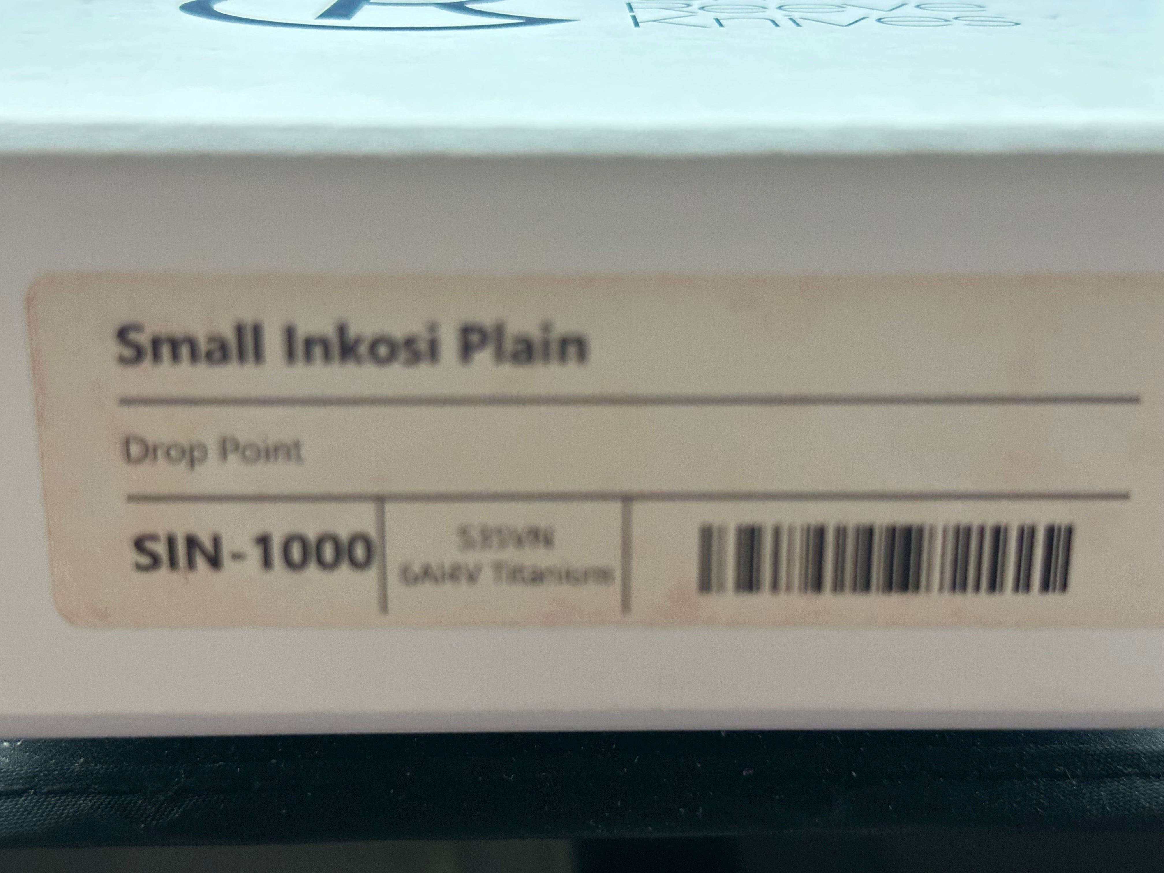 CRK Small Inkosi S35V plain Jane drop point user with snail trails