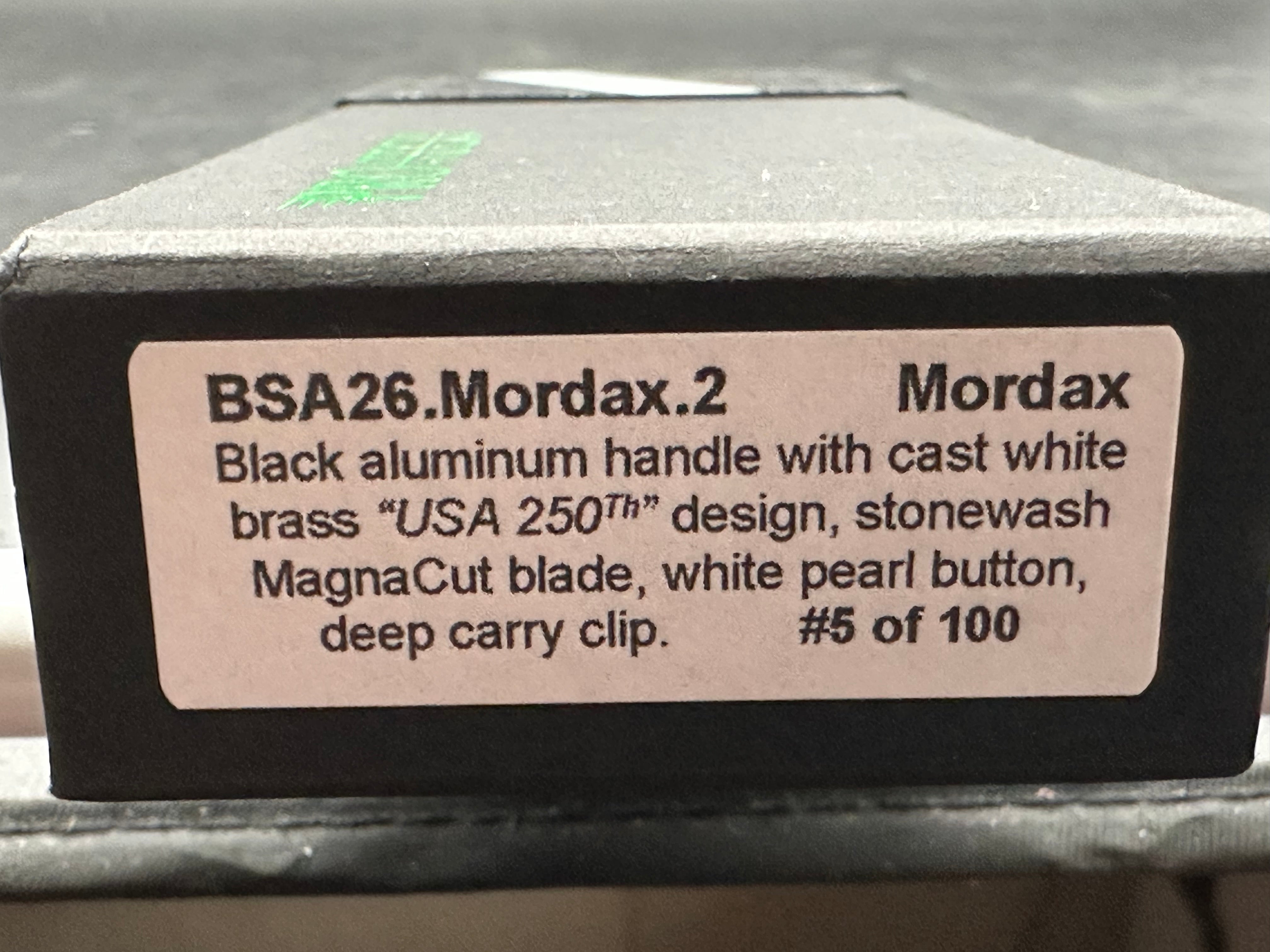 Protech Mordax Button Lock Flipper USA 250th - Magnacut Blade Show Atlanta 2026 Exclusive #5/100