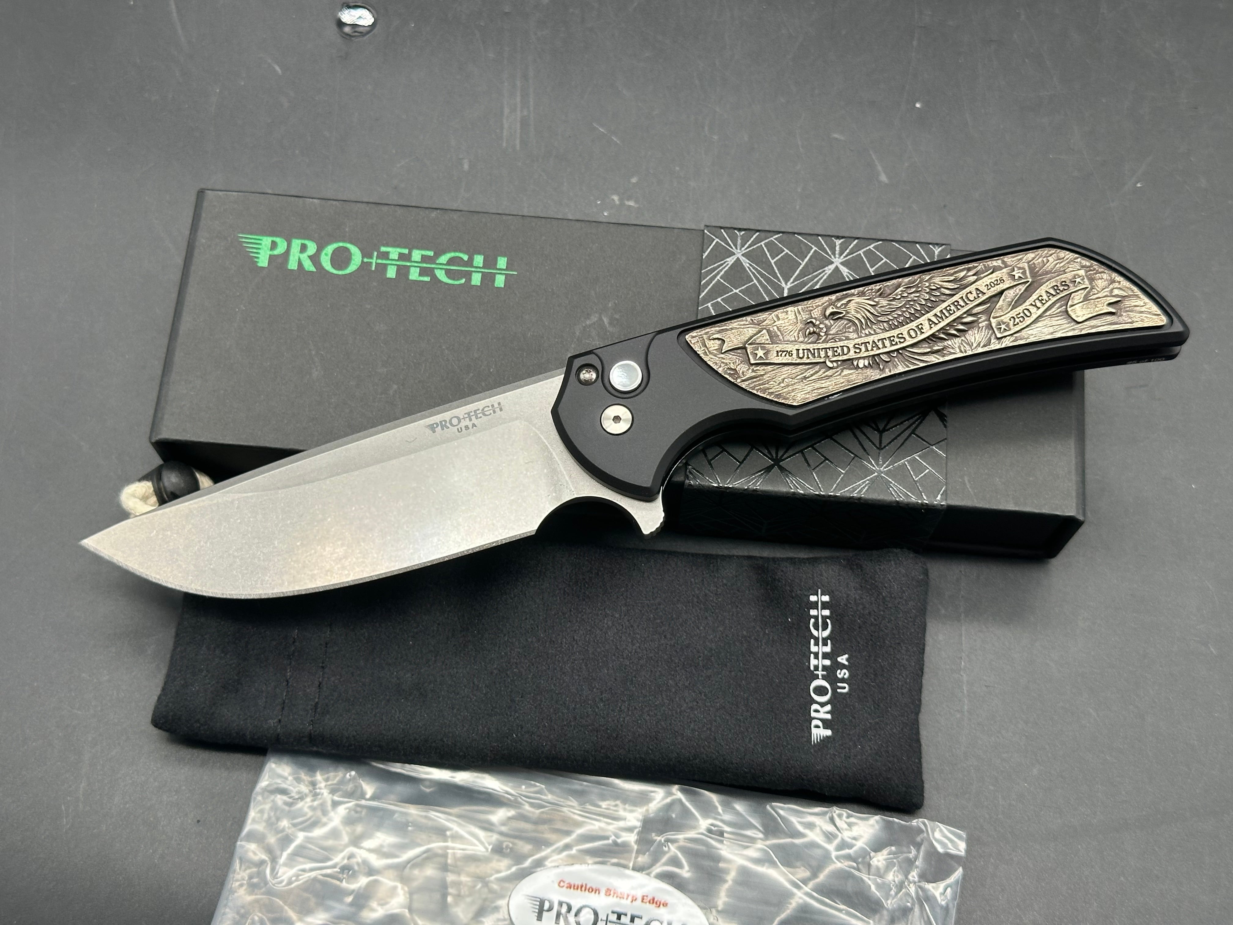 Protech Mordax Button Lock Flipper USA 250th - Magnacut Blade Show Atlanta 2026 Exclusive #5/100