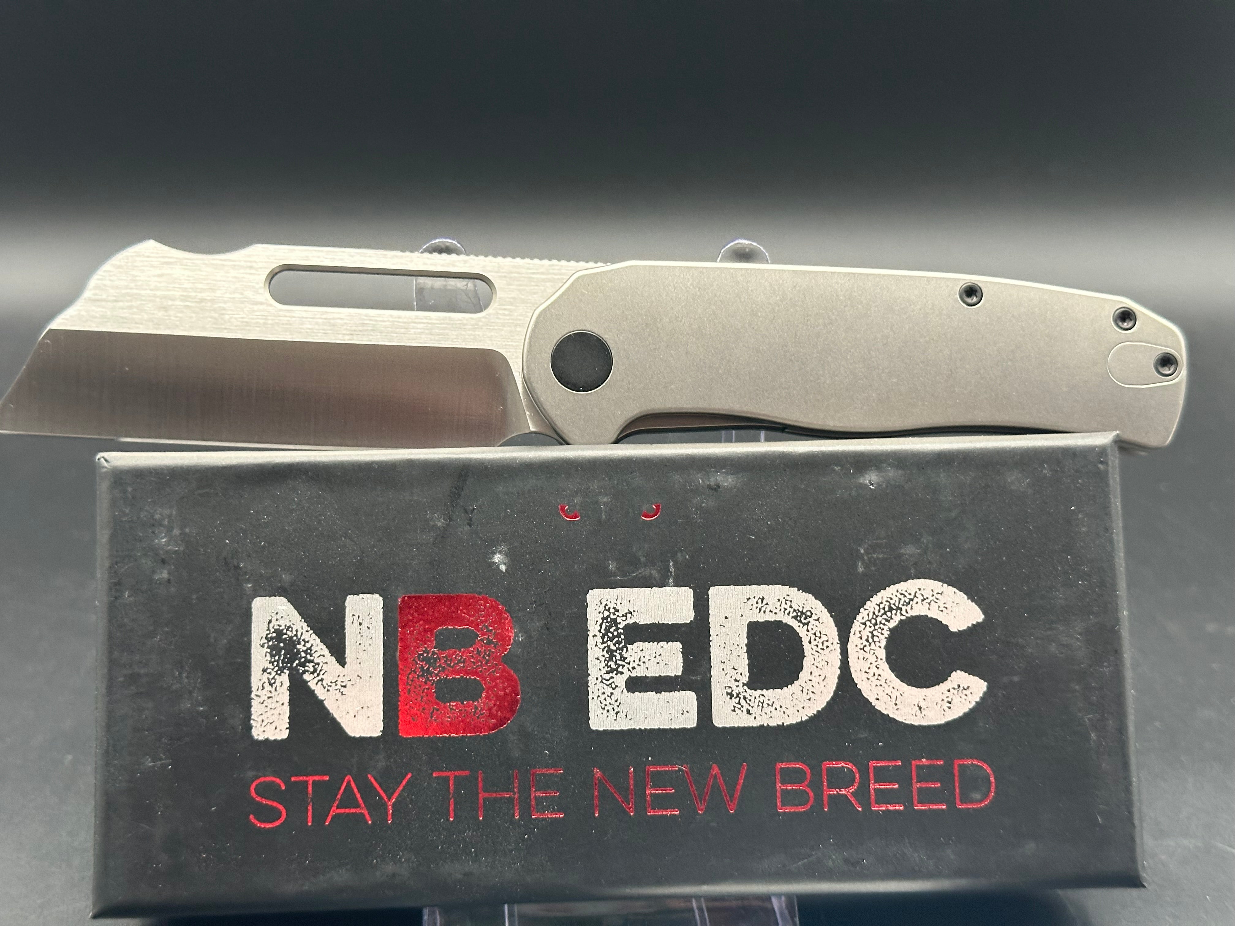 New Breed EDC Clydesdale titanium handle w/14C28N blade