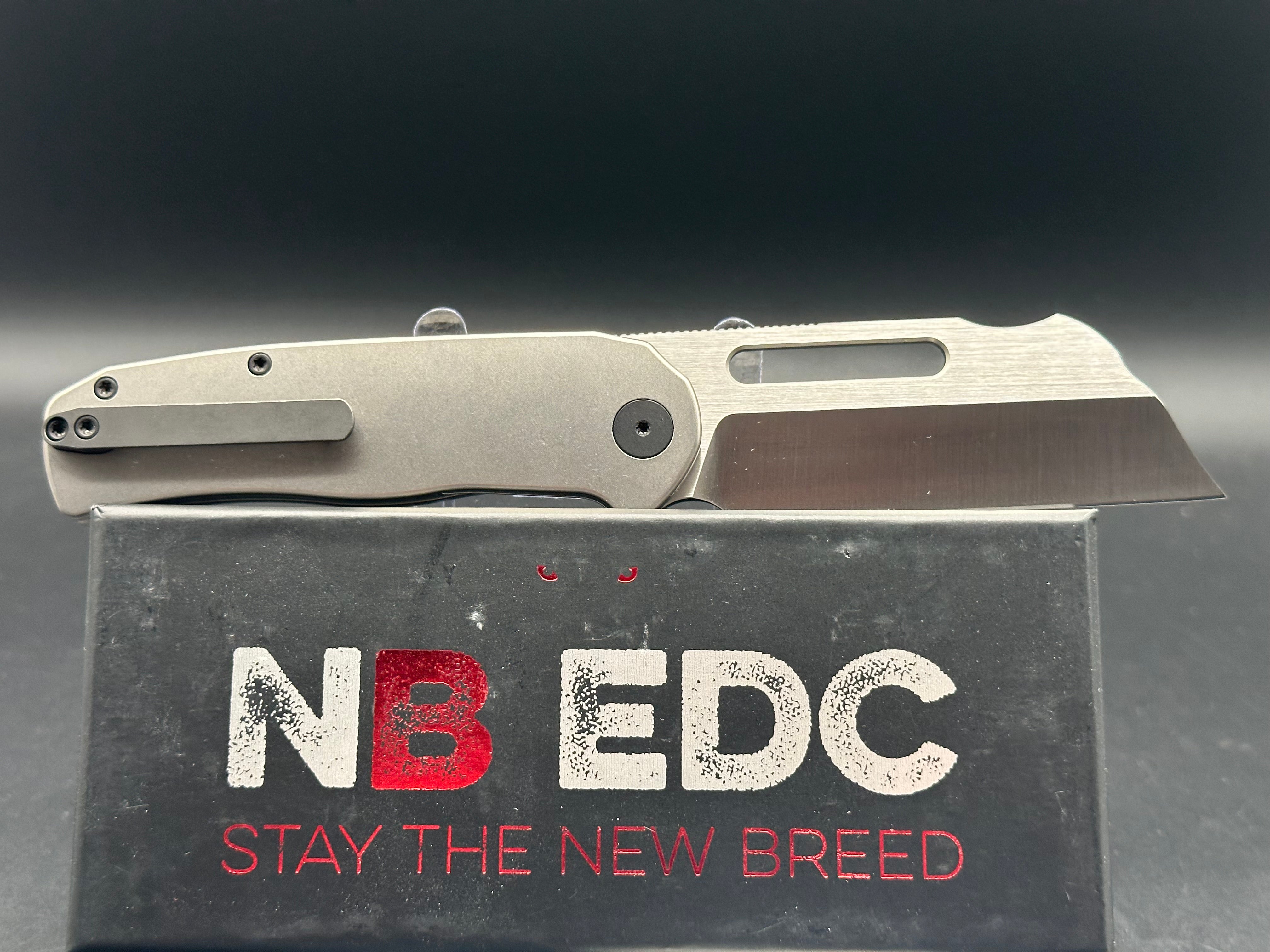 New Breed EDC Clydesdale titanium handle w/14C28N blade