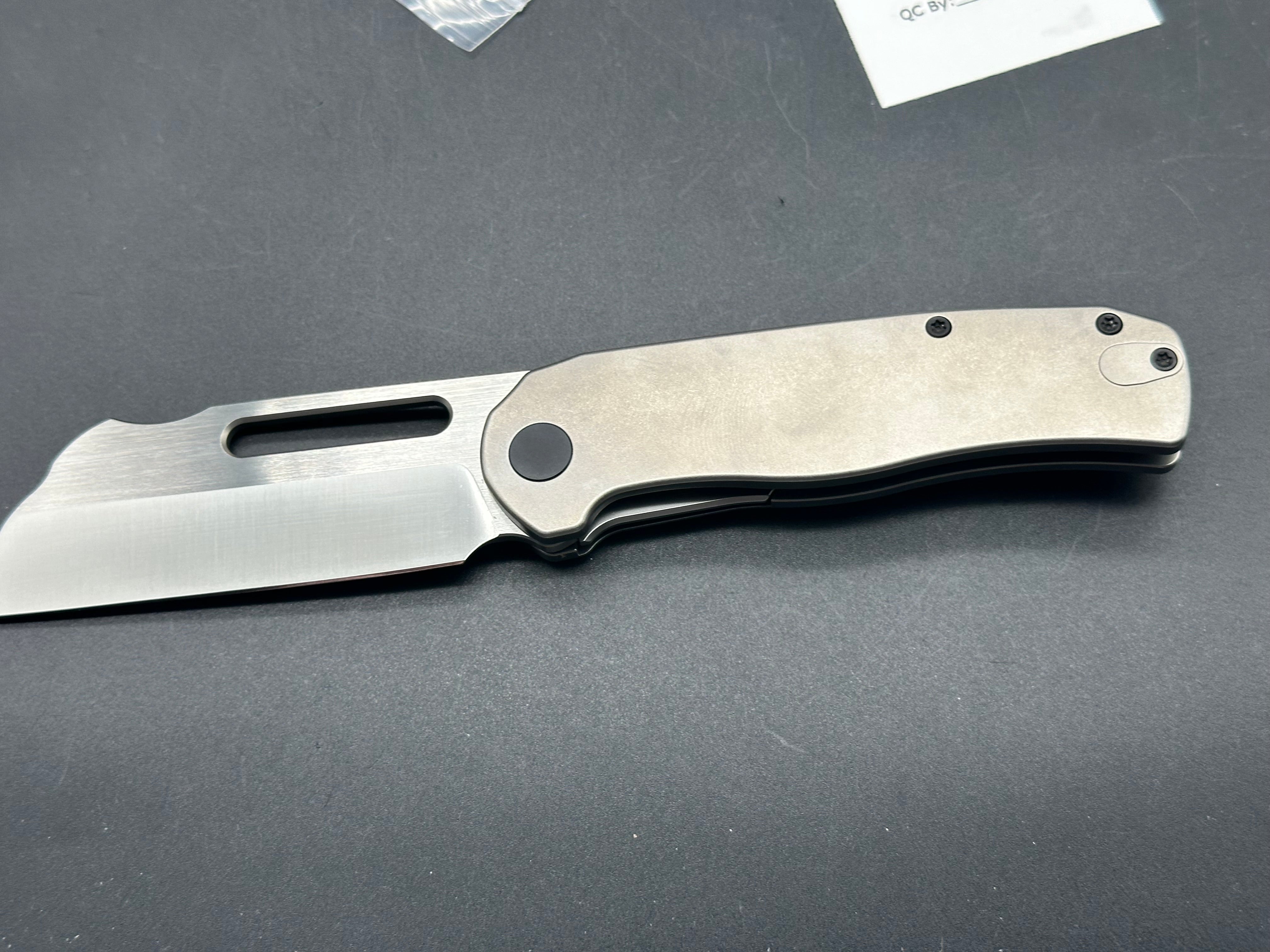 New Breed EDC Clydesdale titanium handle w/14C28N blade