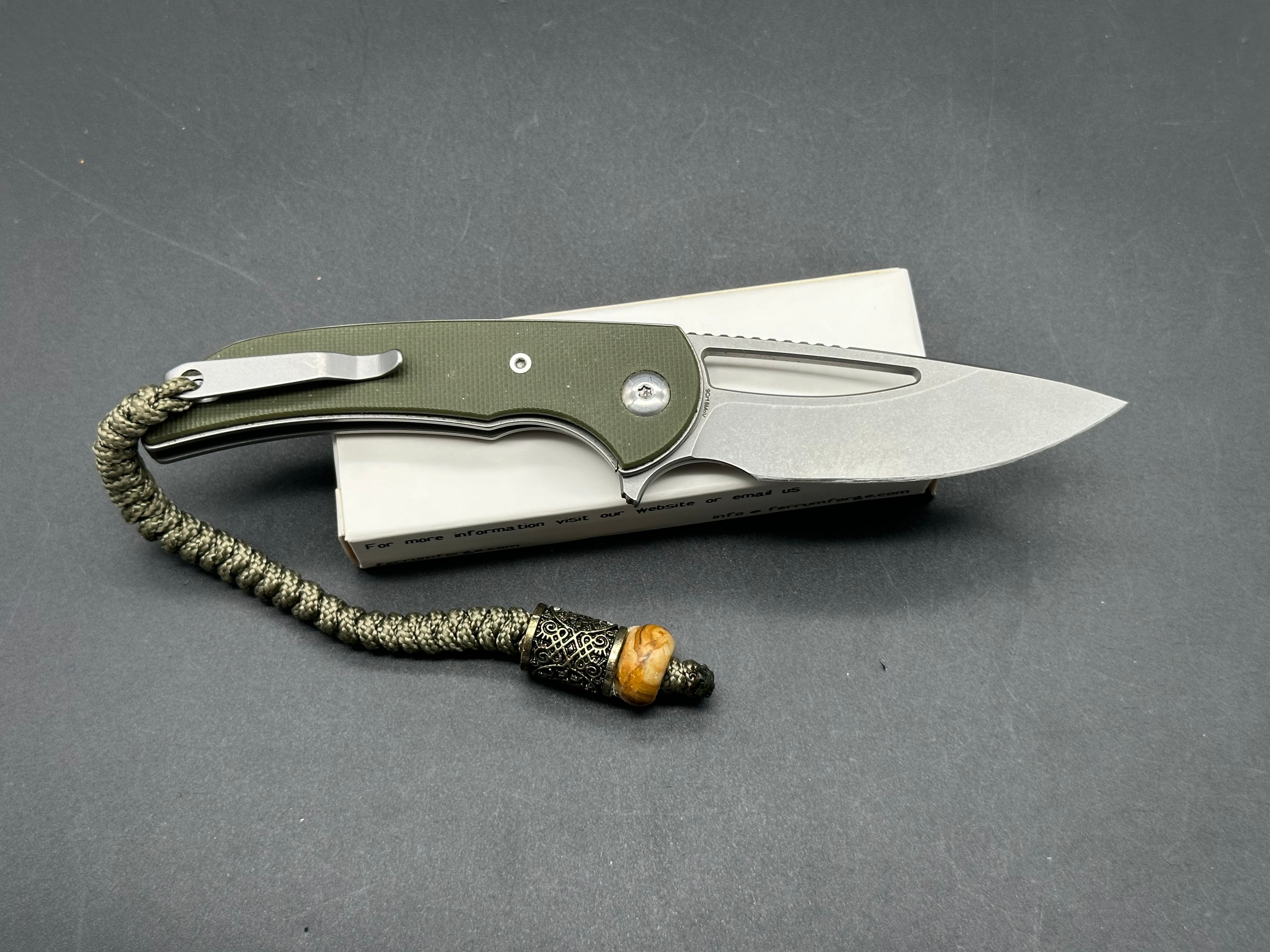 Ferrum Forge mini Archbishop green G10 9CR18MOV