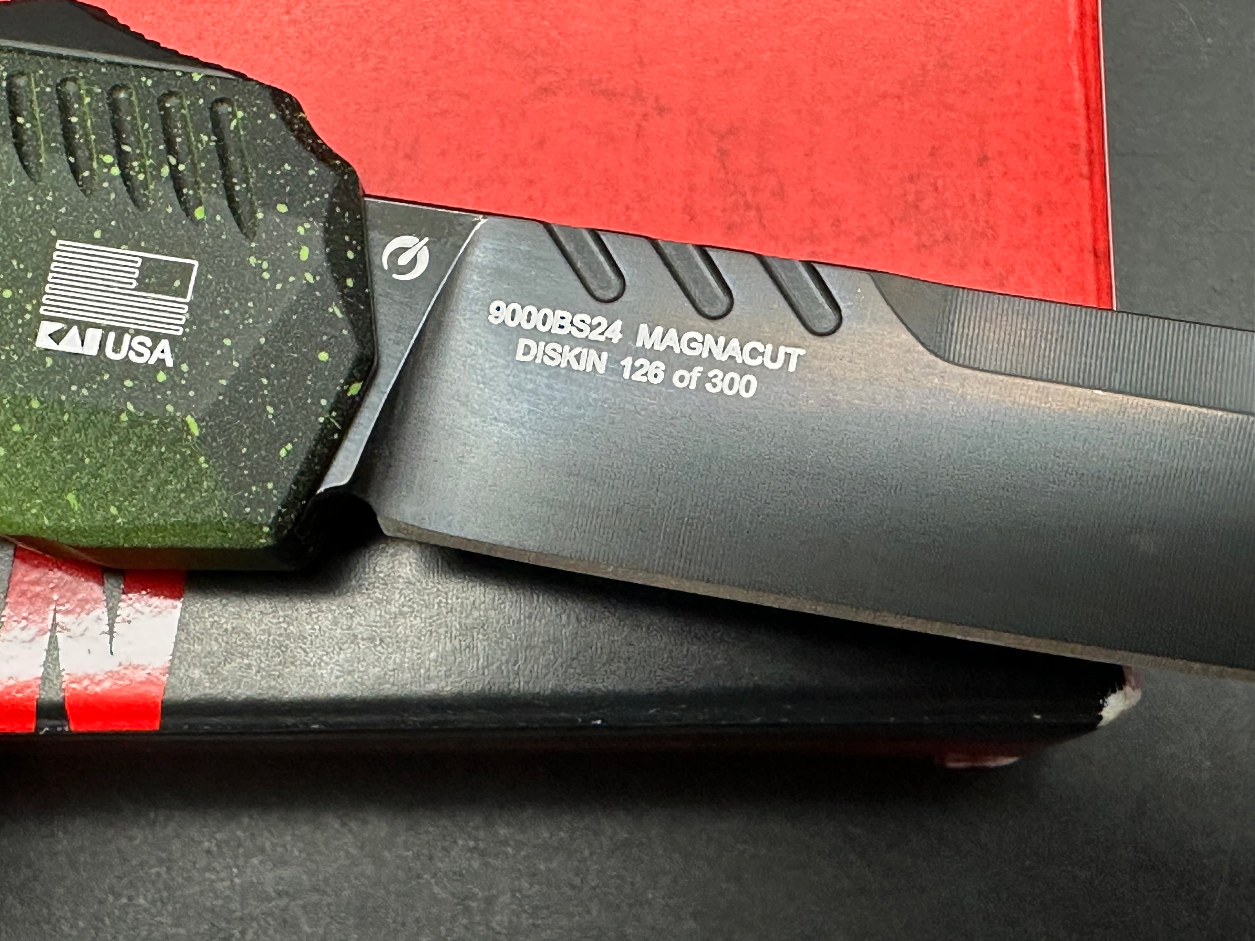 Kershaw livewire/ limited edition zombie cerakote from Blade Show Atlanta/ magnacut blade