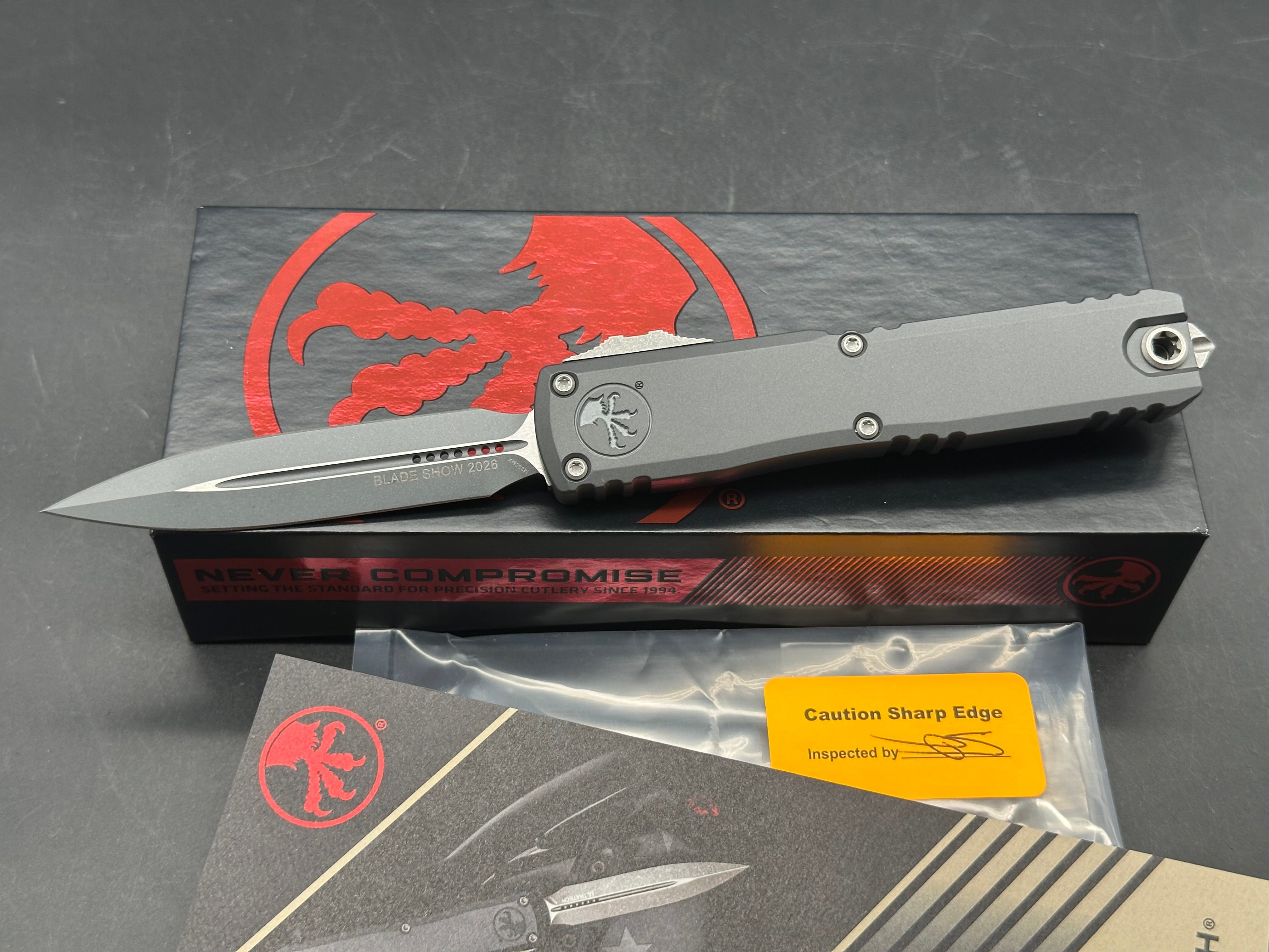 Microtech Ultratech Gen IV Blade Show special M390 blade