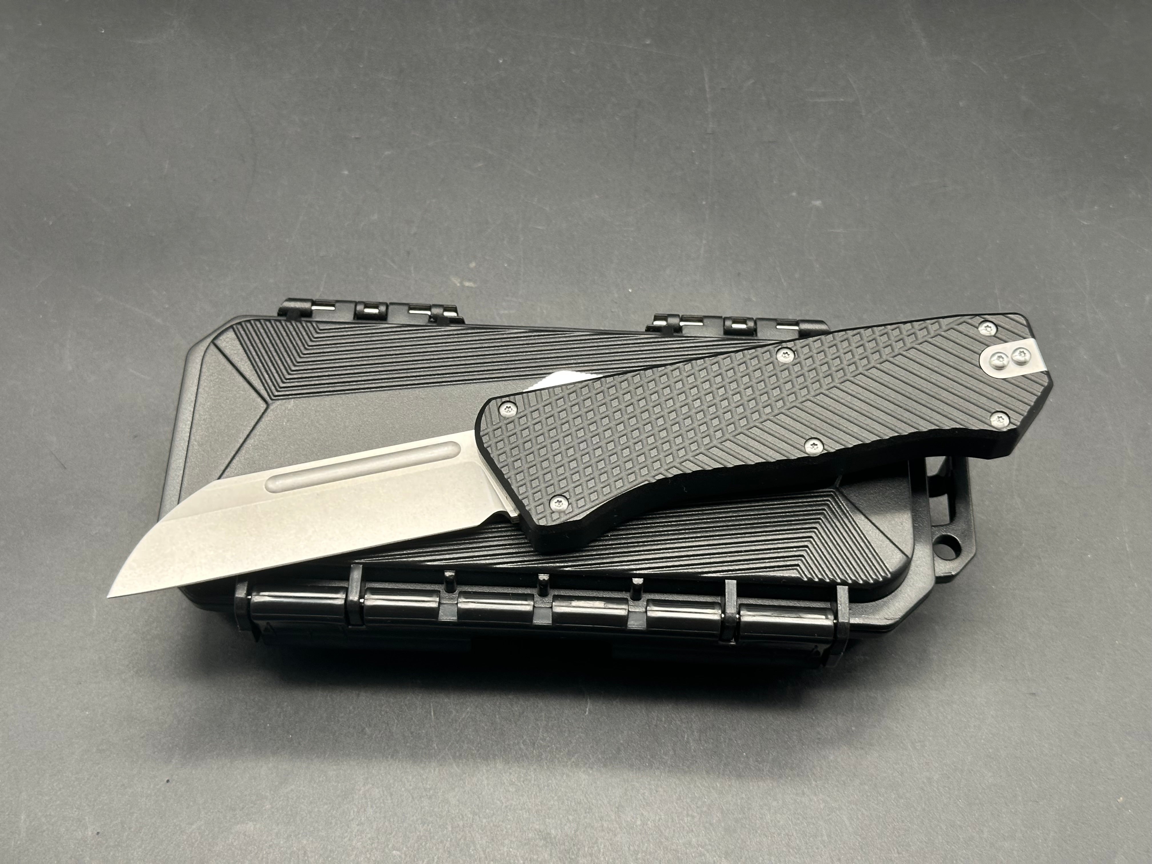 Takcom Bulldog otf/M390 stonewashed blade/ 7.8" overall length