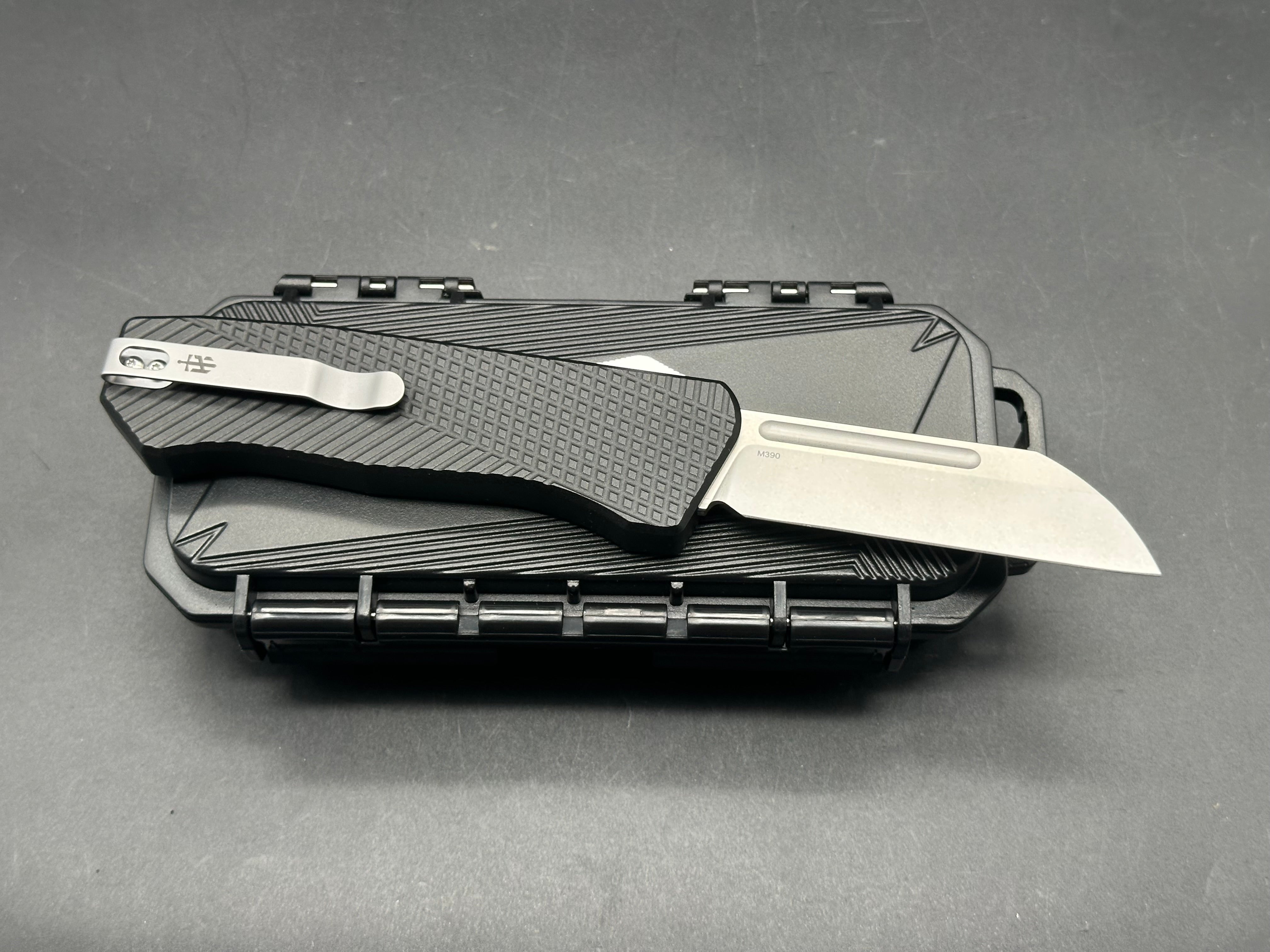 Takcom Bulldog otf/M390 stonewashed blade/ 7.8" overall length